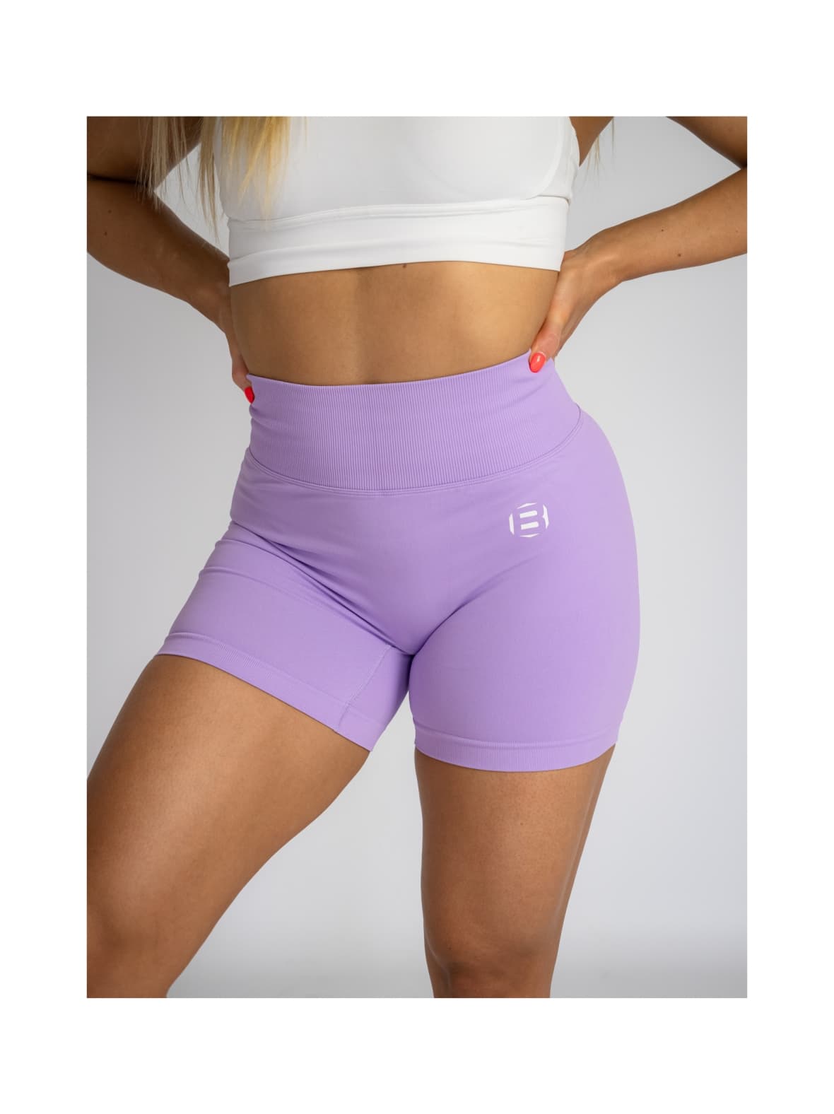 Prime shorts soft lavender
