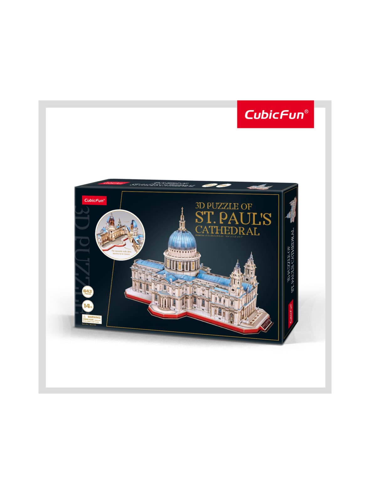Cubicfun 3d palapeli pyhän paulin katedraali – CUBIC FUN
