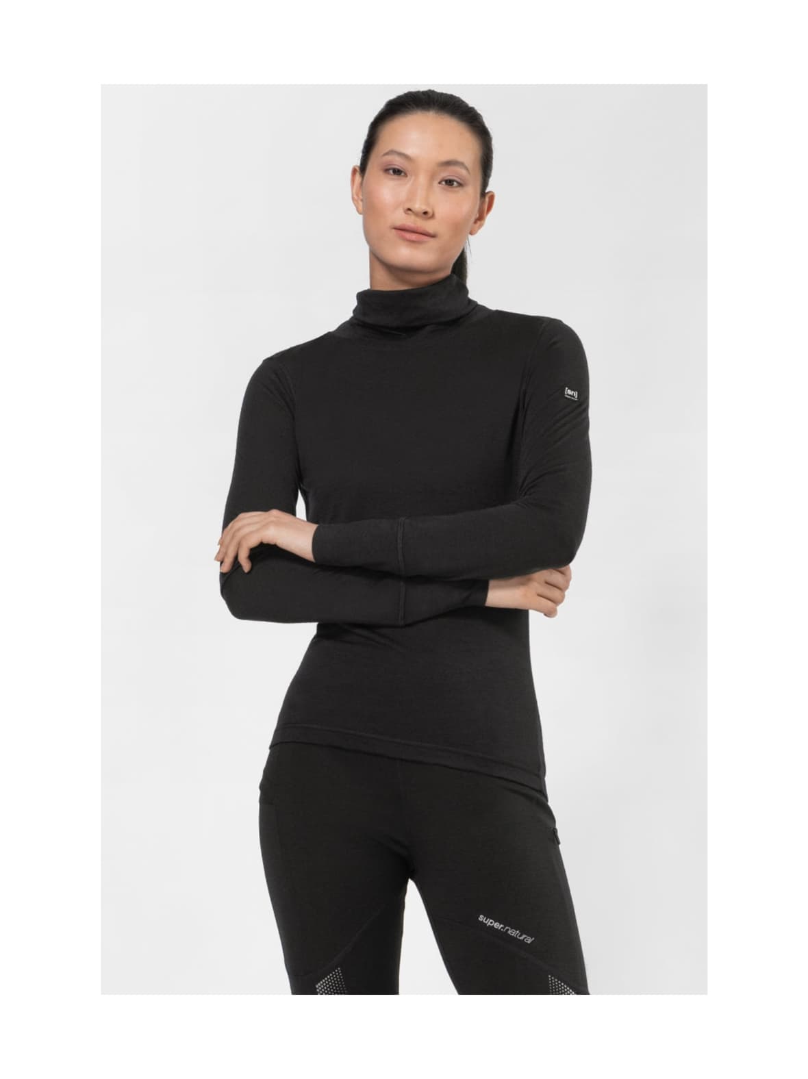 Naisten skiing roll neck paita – super.natural