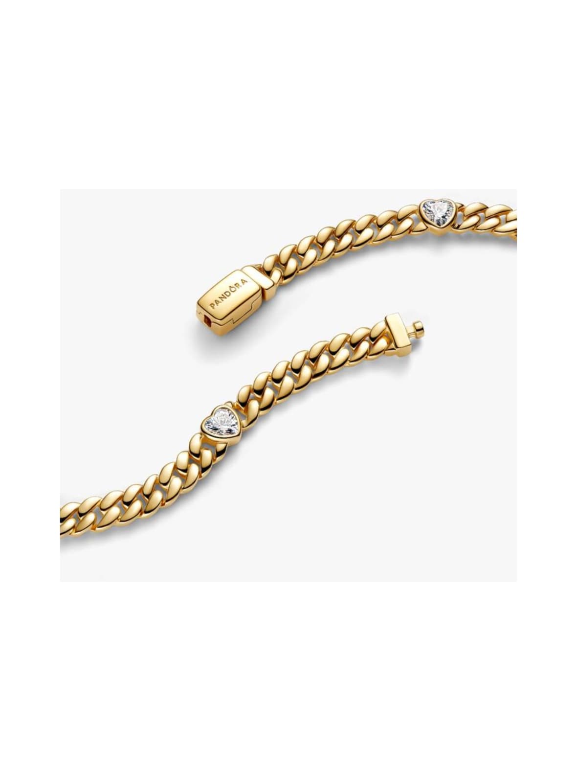 Heart cuban chain bracelet - 564226c01 – Pandora