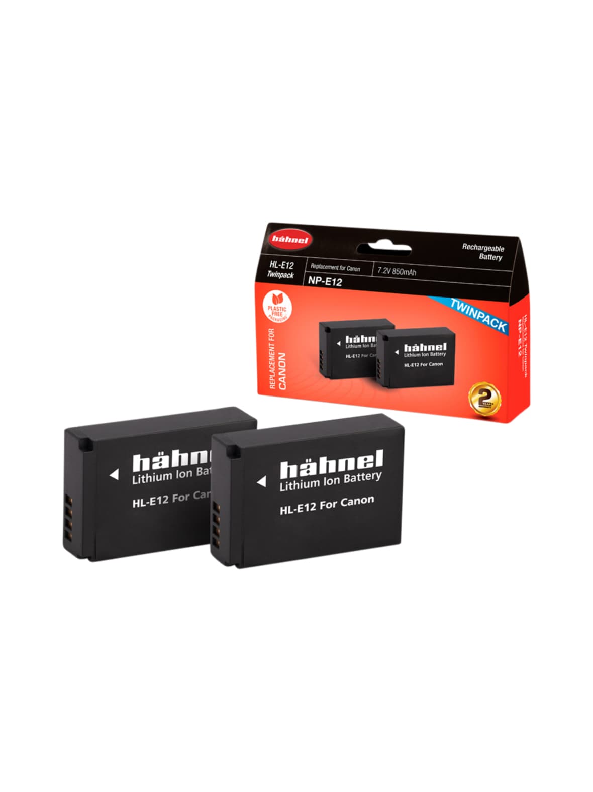 Hähnel hl-e12 (canon lp-e12) 2kpl akkuja – Hahnel