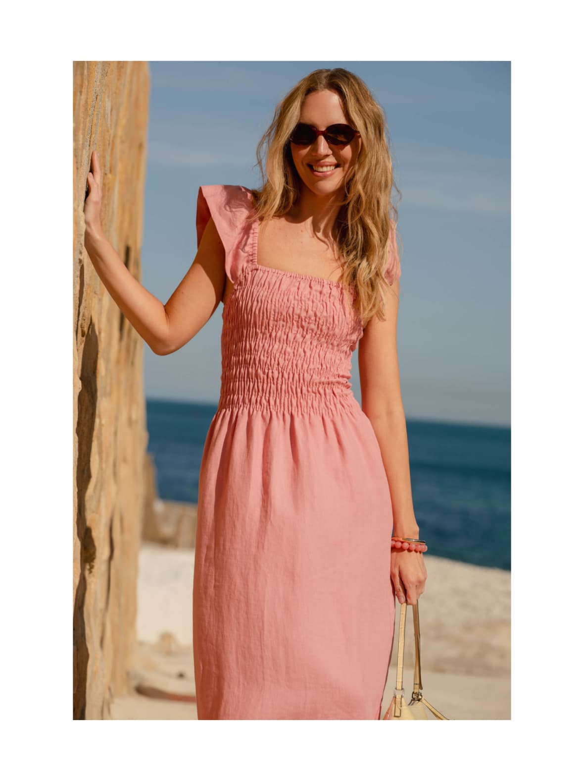 Bianca dress, powder pink