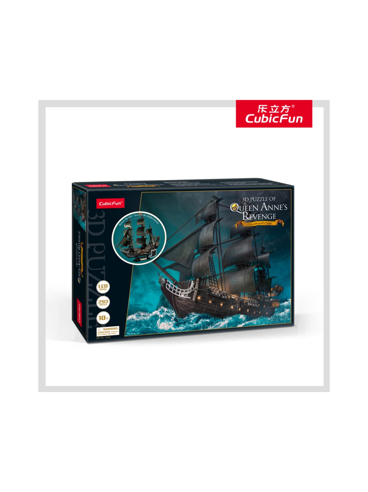 Cubicfun palapeli 3d-valolla kuningatar annen kosto – CUBIC FUN