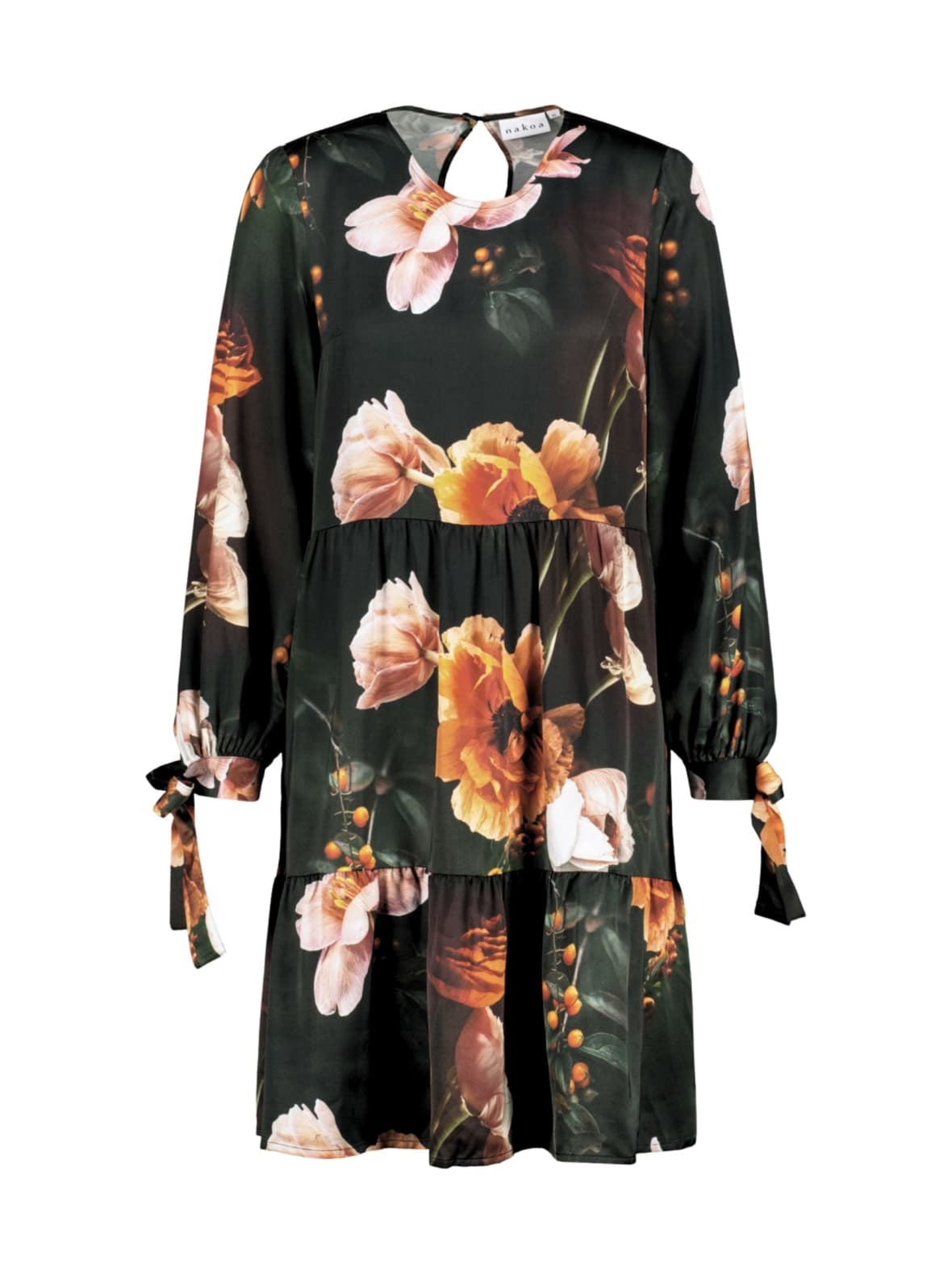 Hailey dress, copper flower – Nakoa