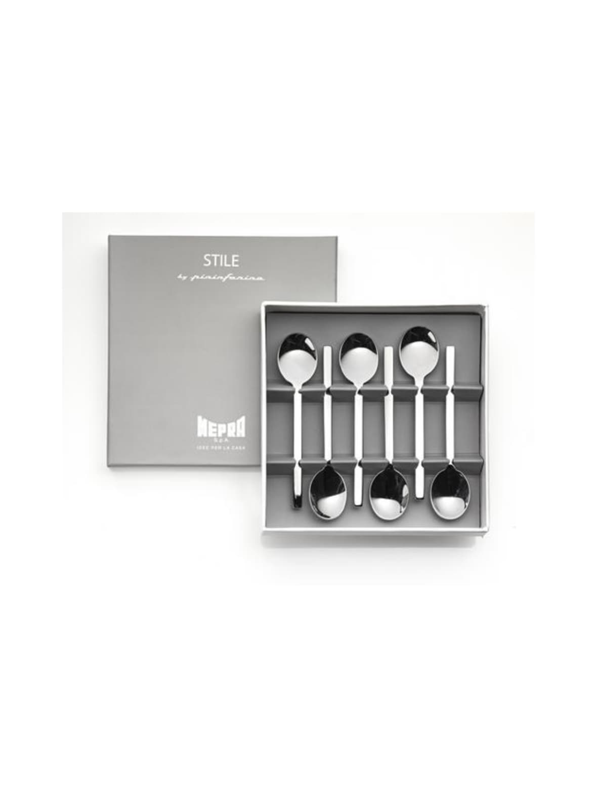 Stile by pininfarina-espressolusikka 6 kpl lahjapakkauksessa – MEPRA
