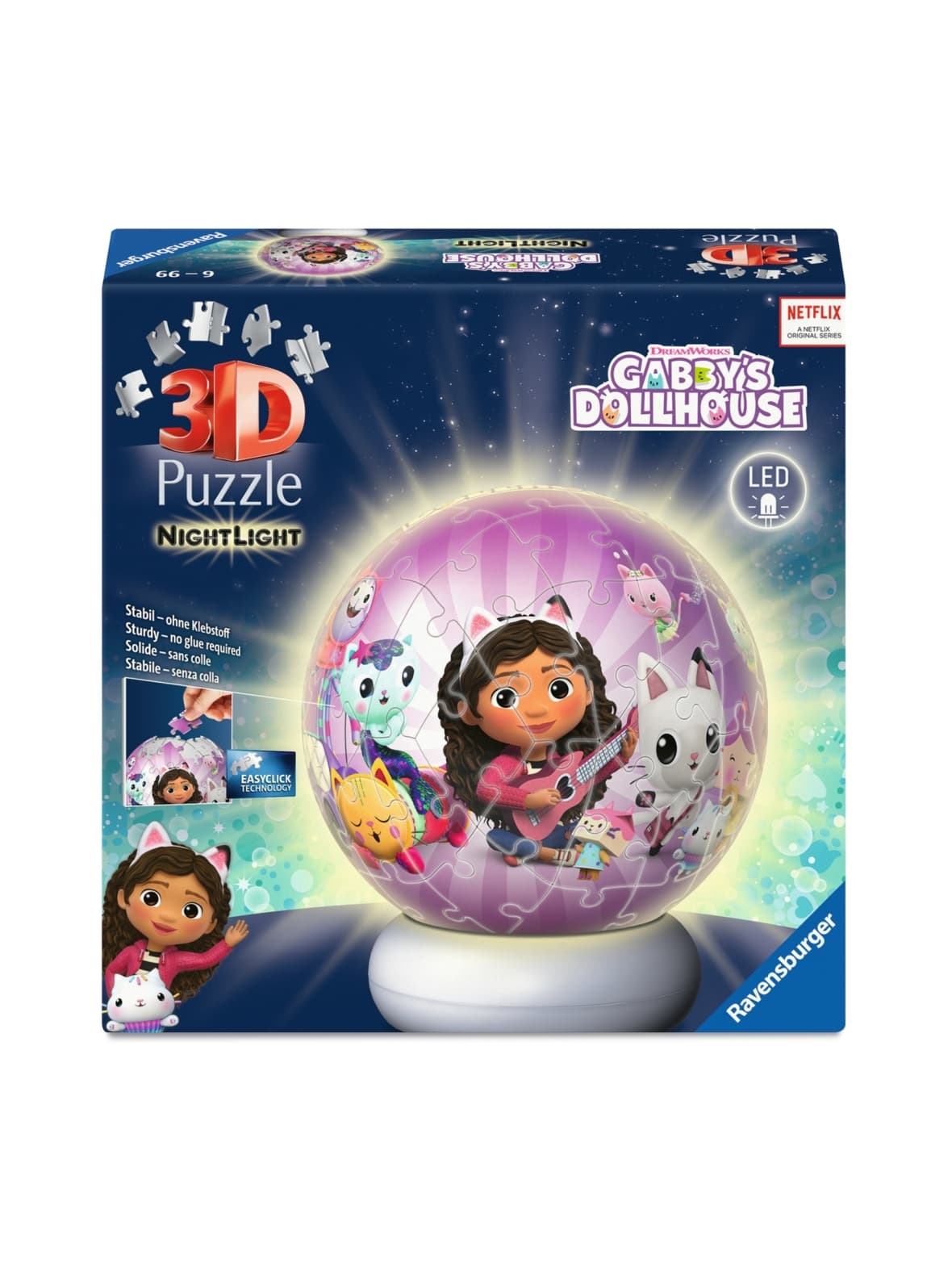 Ravensburger puzzle-ball nightlight gabby´s dollhouse 72p – Gabby's Dollhouse