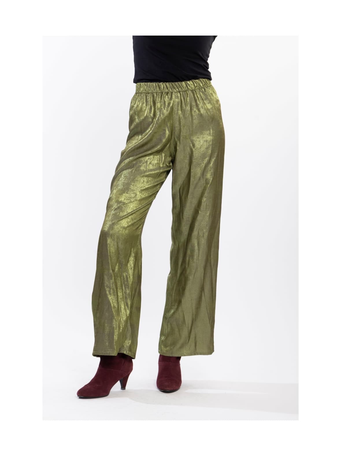 Housut, oliivin vihreä – Miia Halmesmaa