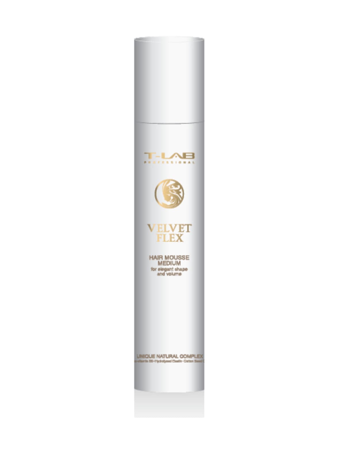 Velvet flex hair mousse medium -muotovaahto 300ml – T-LAB Professional