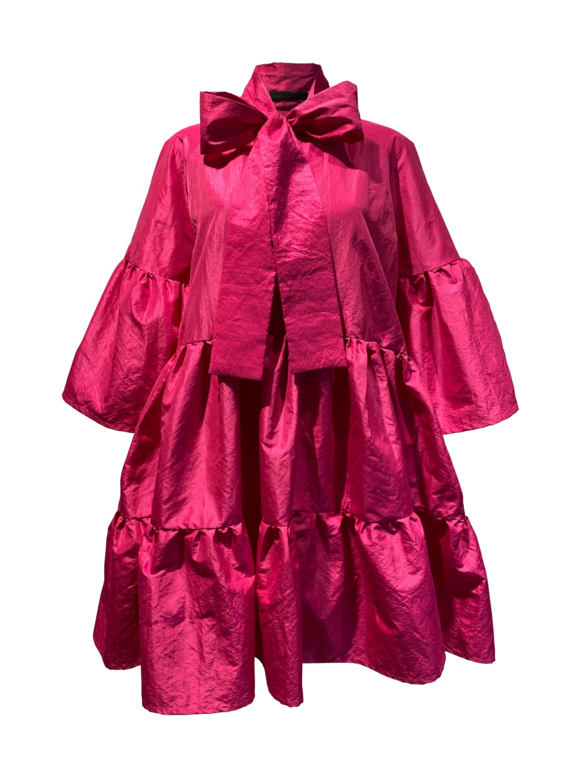 Lush- mekko rusettikauluksella, pinkki – Miia Halmesmaa