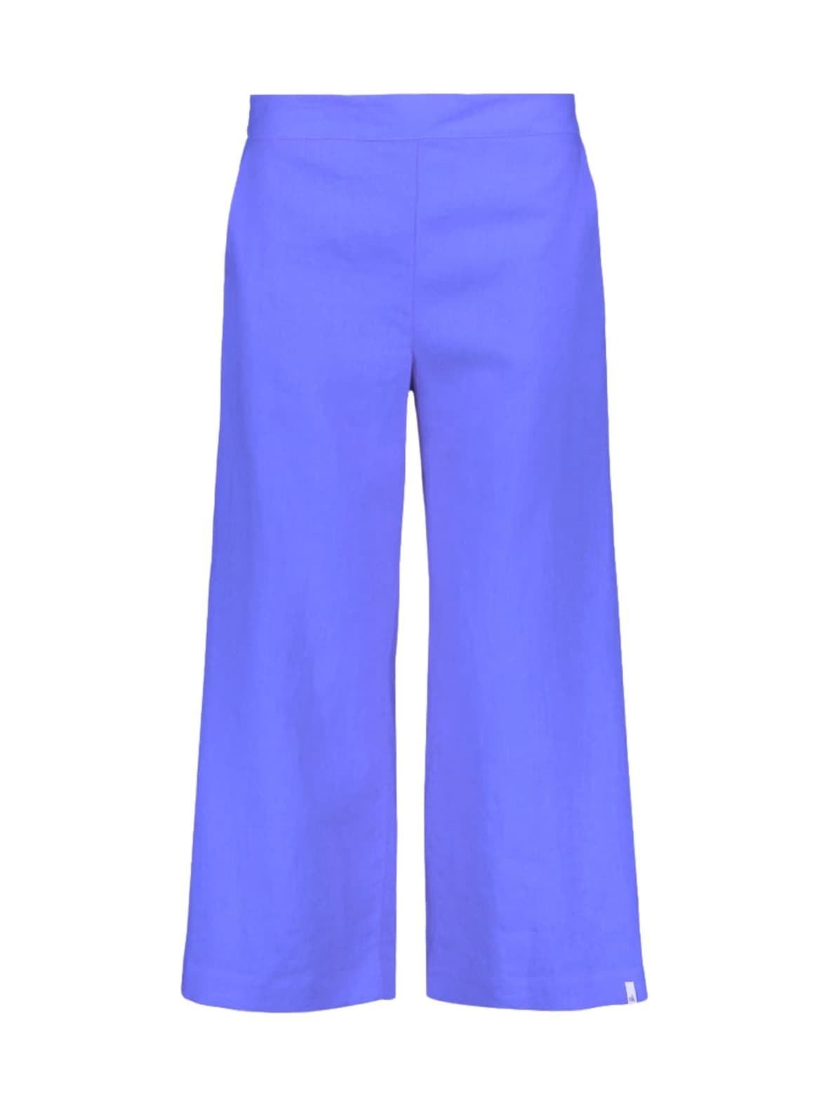 Culottes pellavahousut, stonewashed marina blue – Nakoa