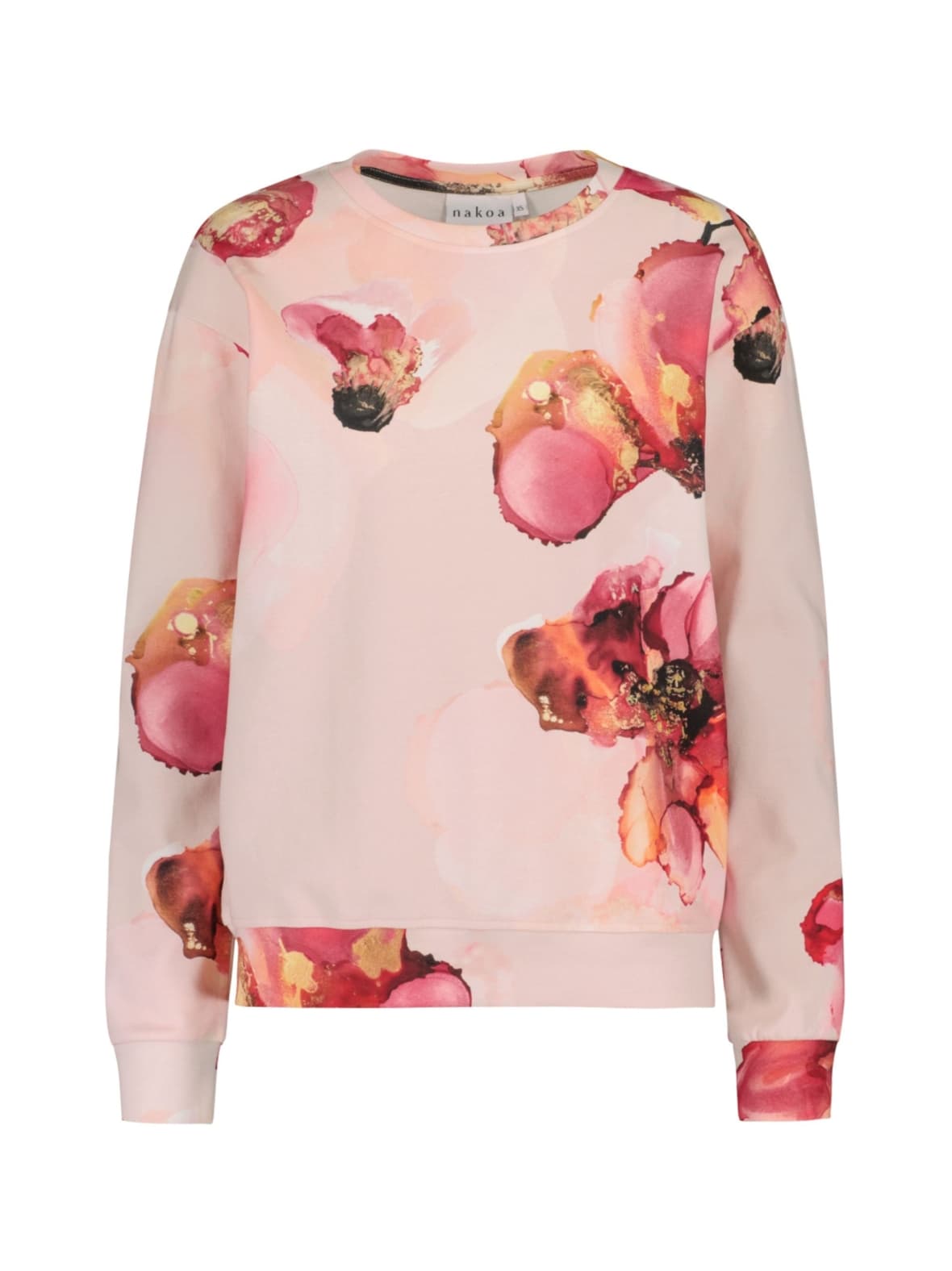 Casual chic print shirt, rosée – Nakoa