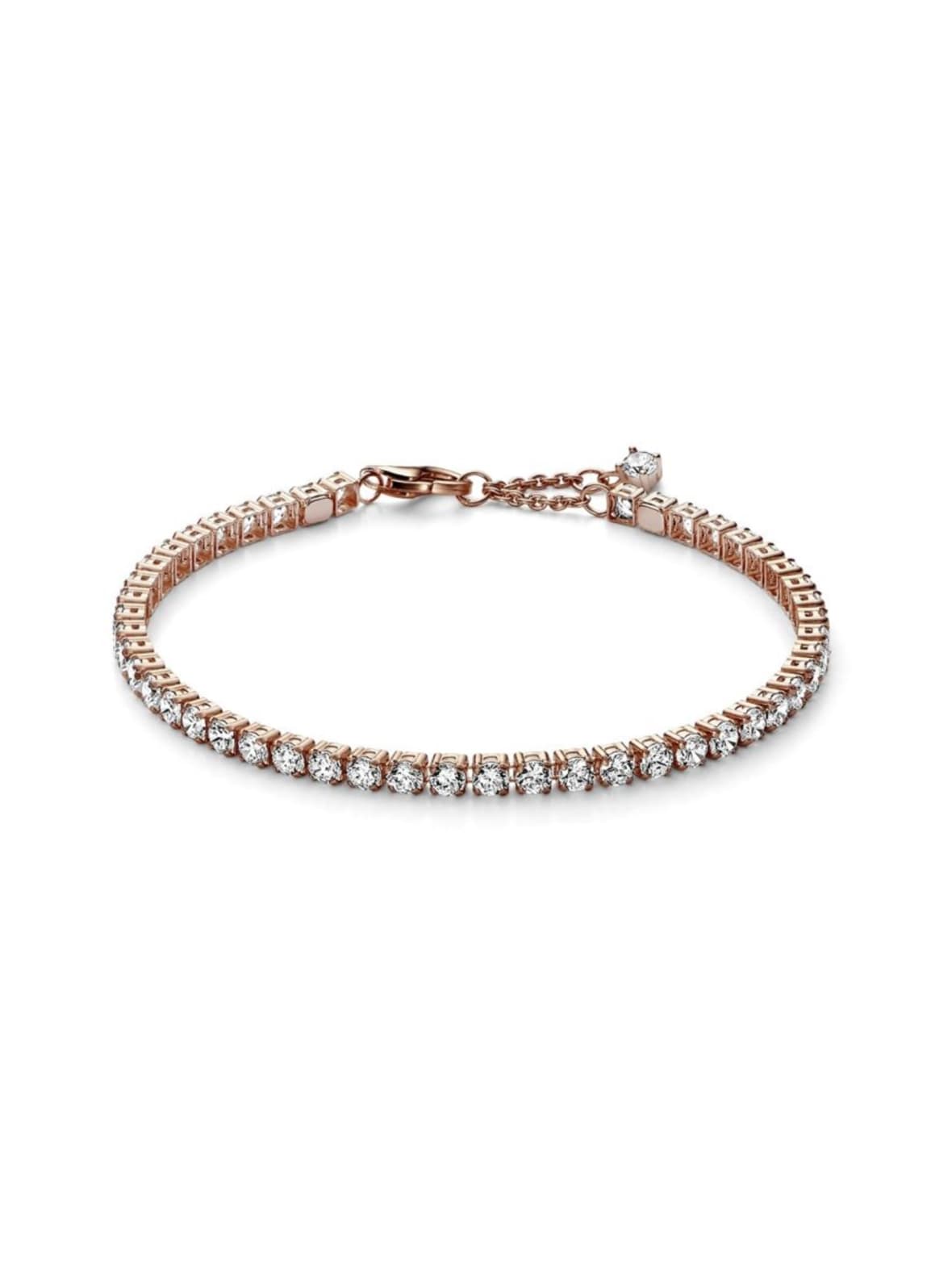 Säihkyvä tennisrannekoru ruusukullattu / sparkling tennis bracelet rose gold 581469c01 – Pandora