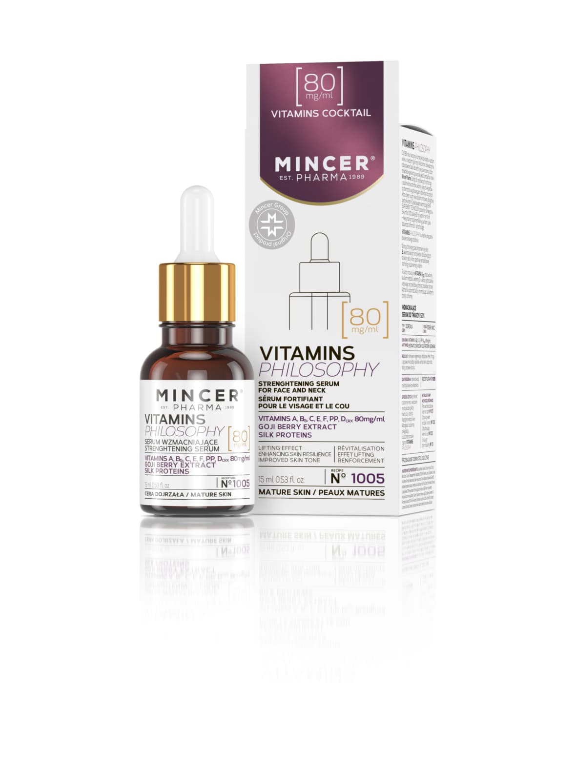 Vitaminsphilosophy strenghtening serum for face&neck -tehoseerumi 15ml