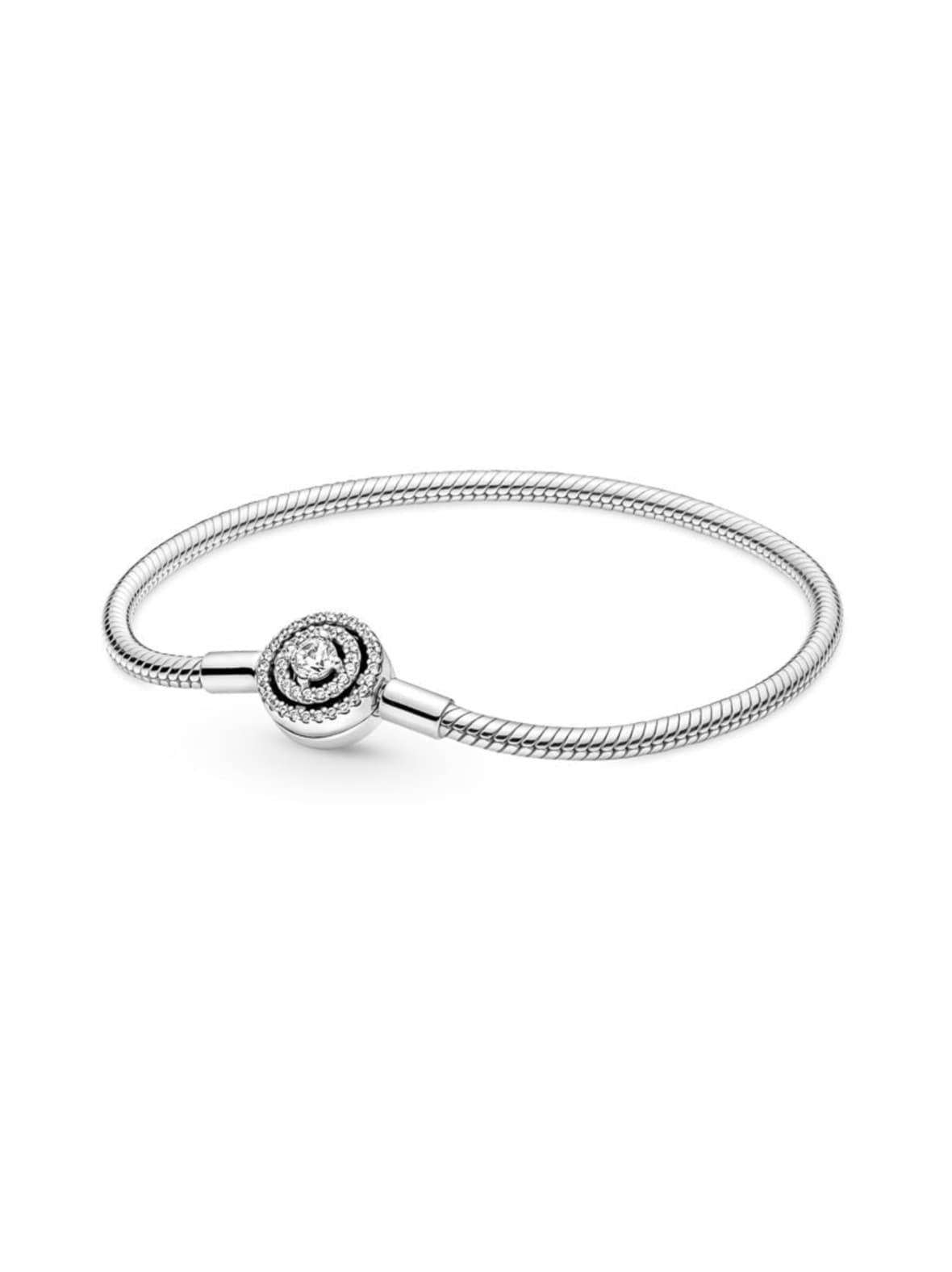 Pandora moments halo snake chain bracelet rannekoru 590038c01 – Pandora