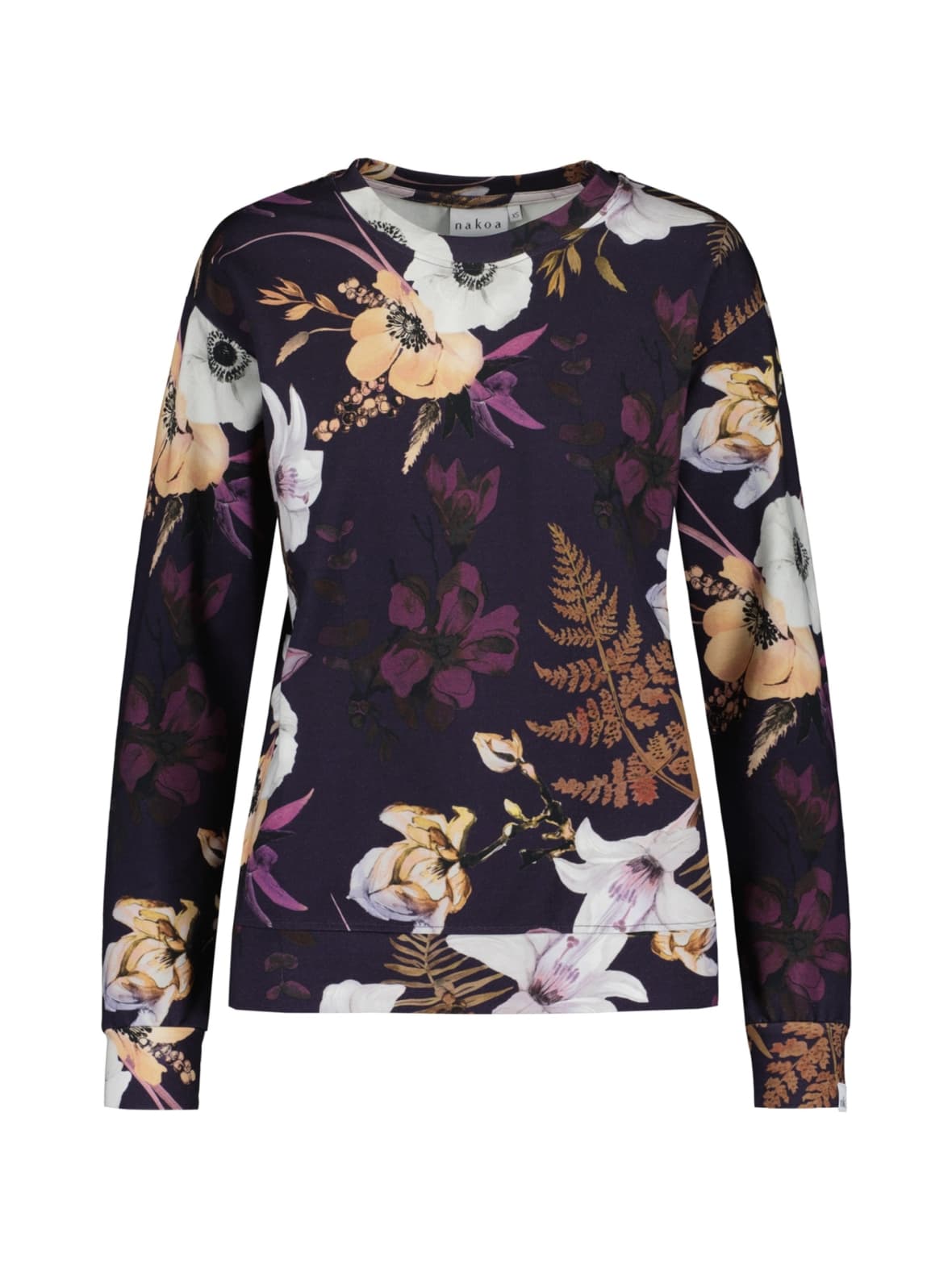 Casual chic print shirt, secret lily – Nakoa
