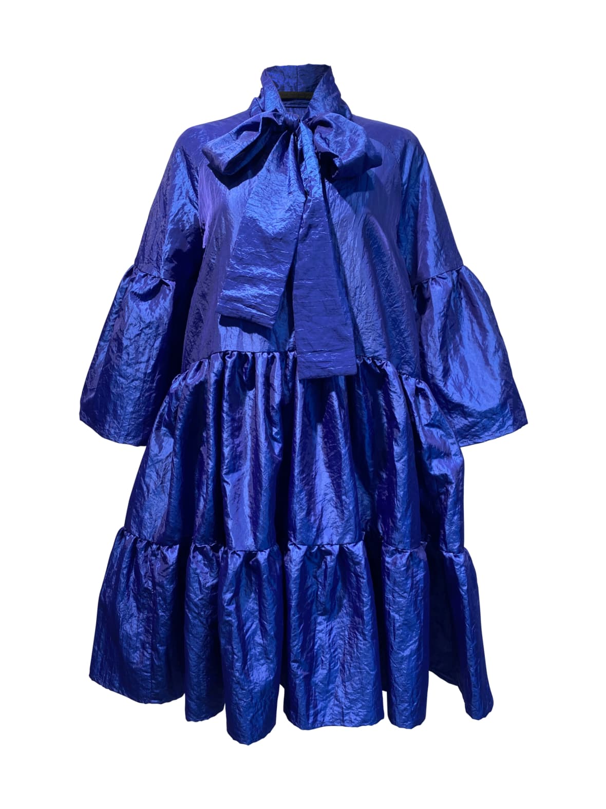 Lush- mekko rusettikauluksella, sininen – Miia Halmesmaa