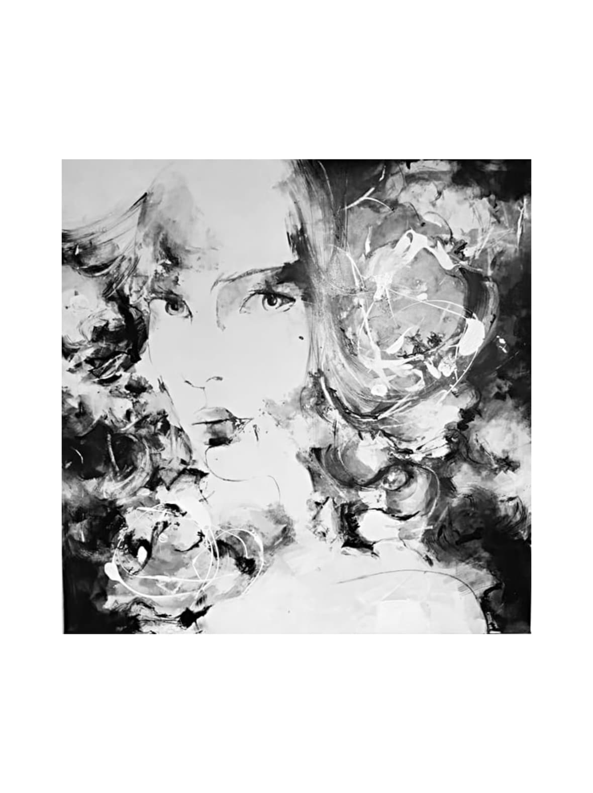 Jenniemilia design, kata, voimanainen canvas -taulu 100x100cm