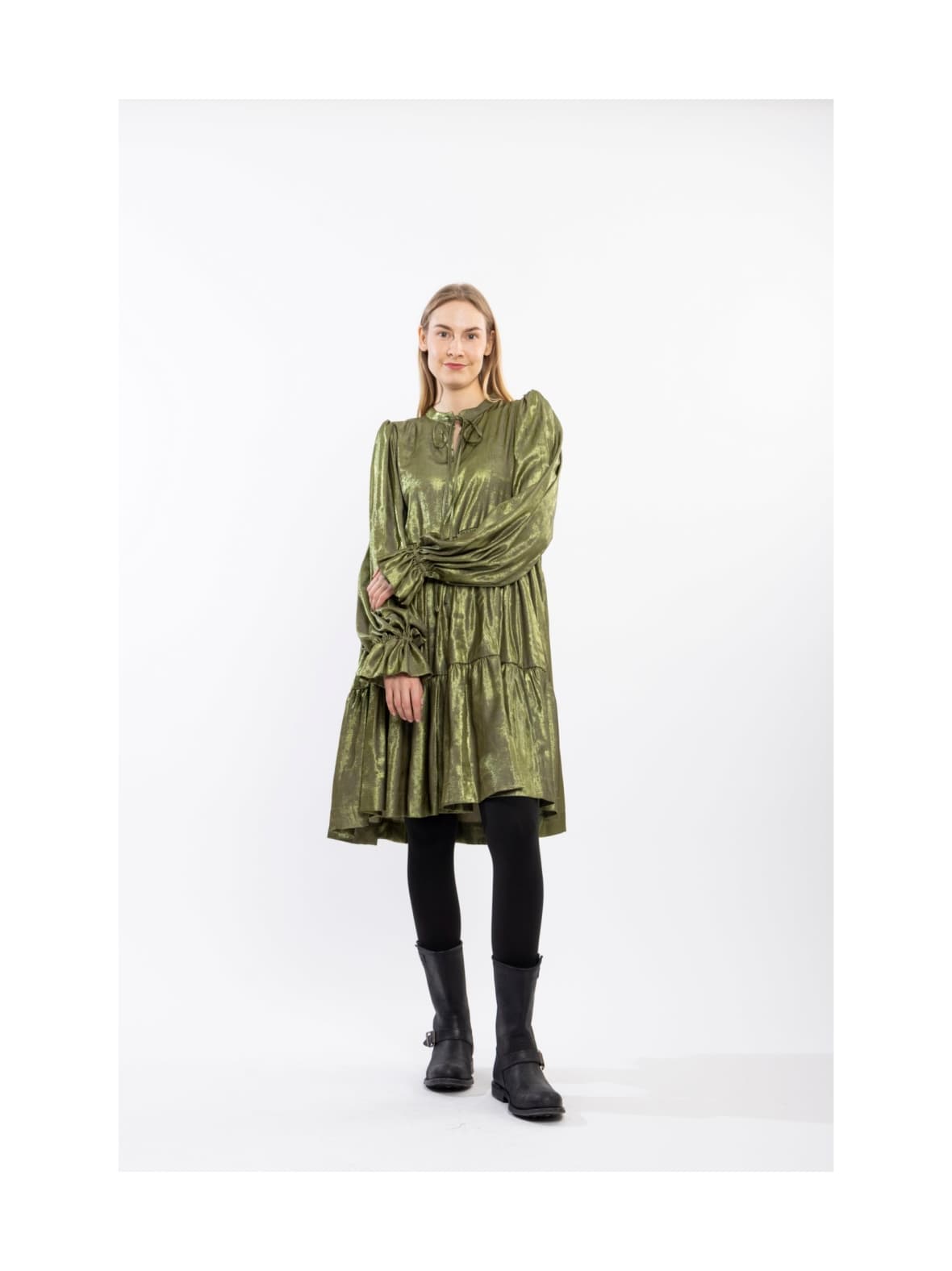 Dishy- mekko, oliivin vihreä – Miia Halmesmaa