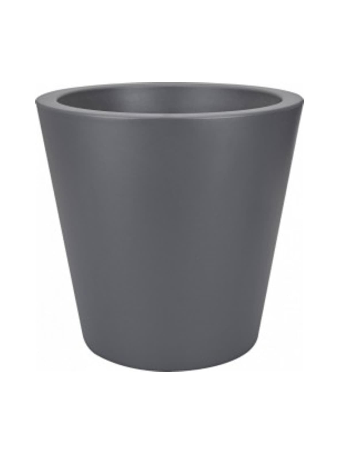 Elho pure straight tummaharmaa ruukku ⌀ 50 x k 51 cm, tummaharmaa – Elho