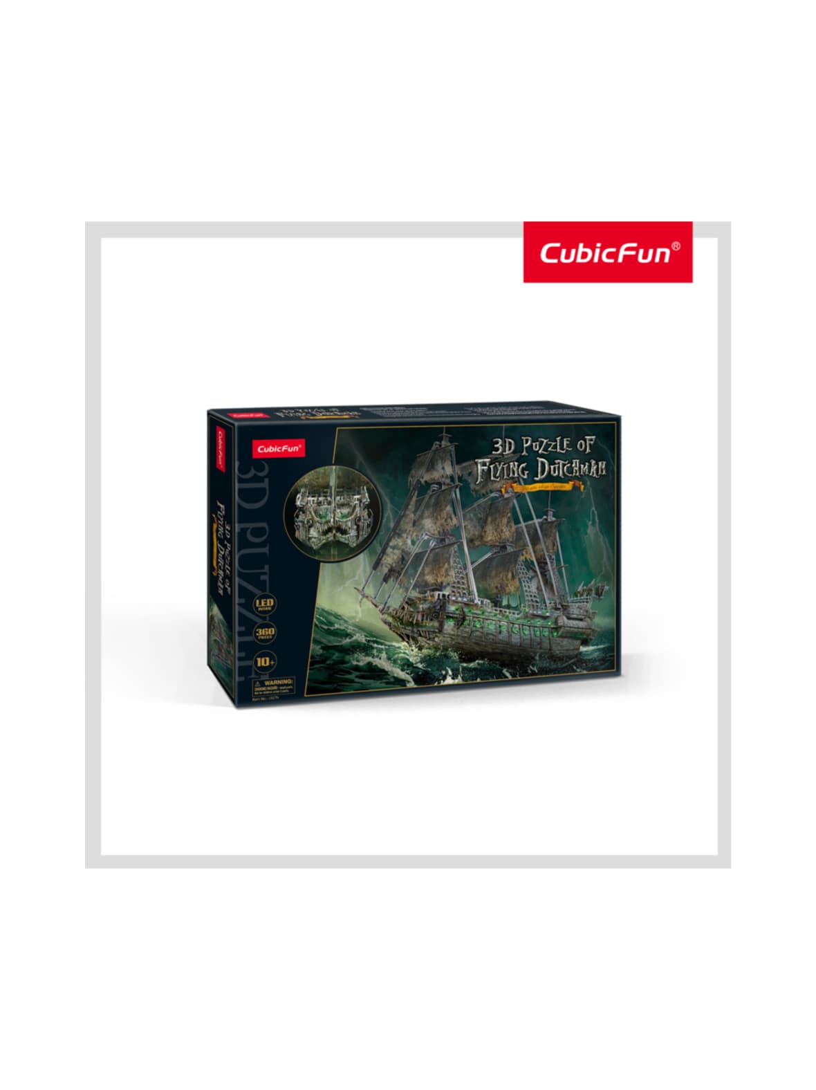 Cubicfun 3d-palapeli lentävä hollantilainen, valolla – CUBIC FUN