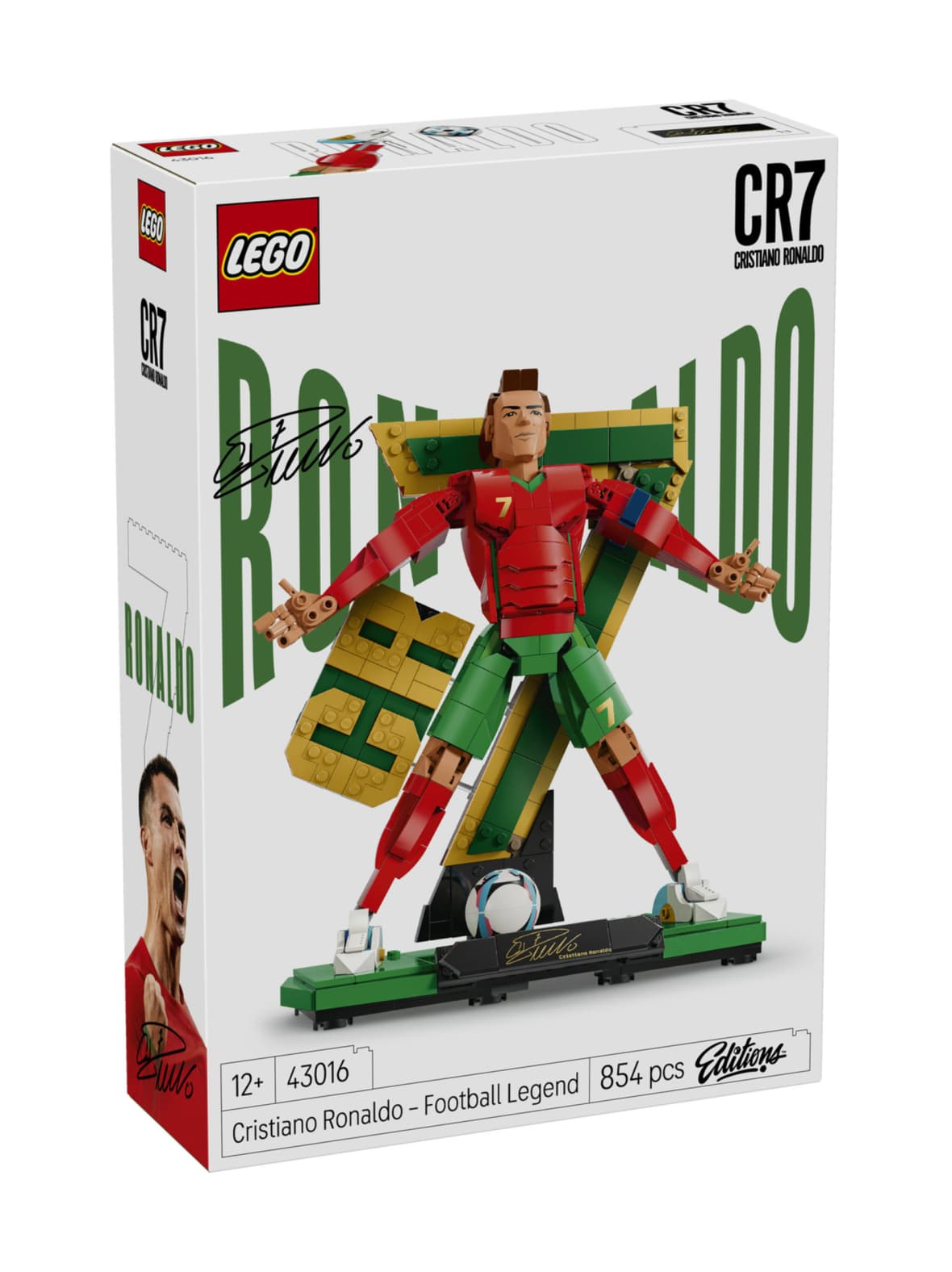 Lego editions football cristiano ronaldo – jalkapallolegenda 43016