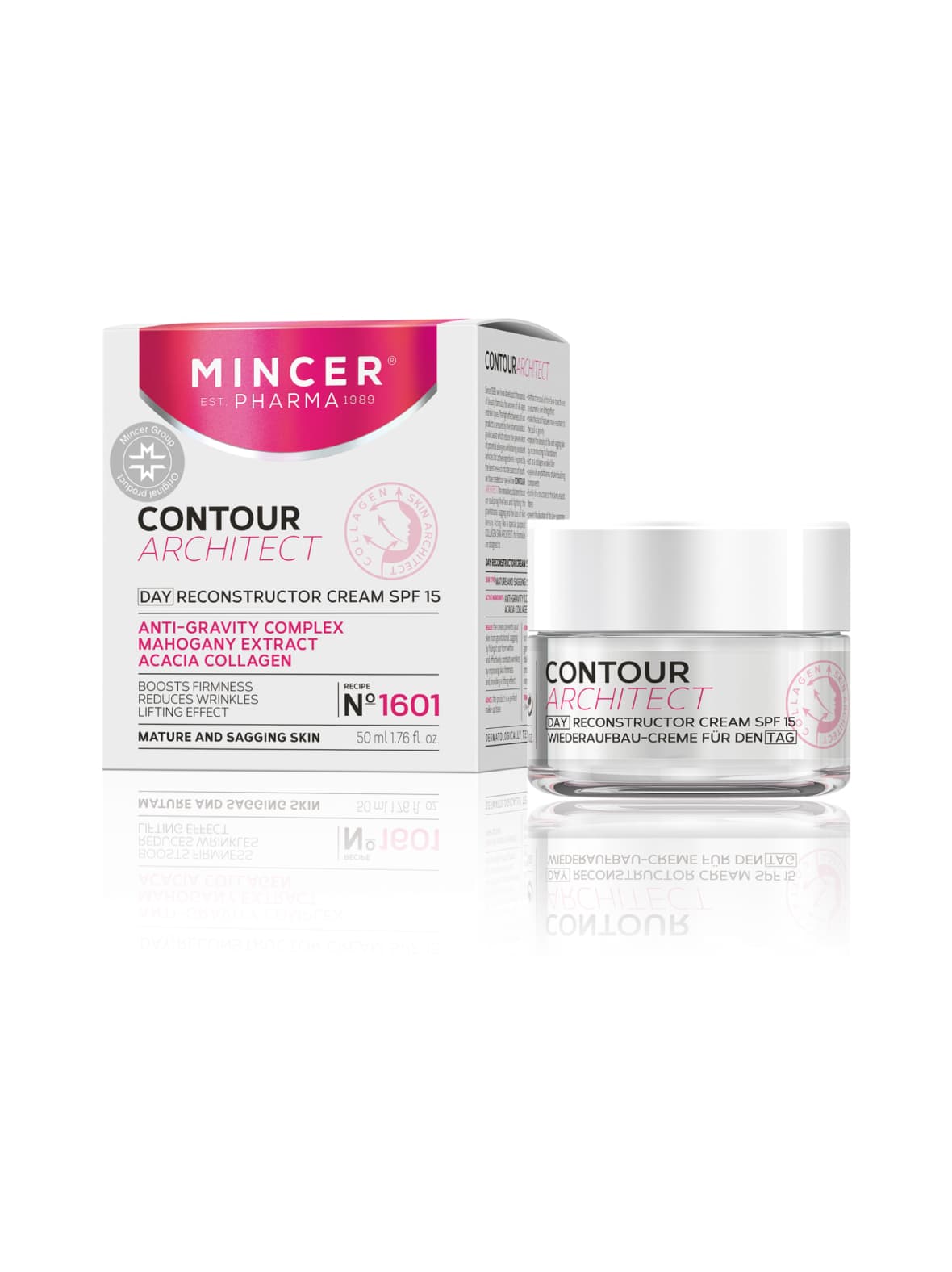 Contour architect day reconstructor cream spf15 -silottava kasvo- ja kaulavoide 50ml – Mincer Pharma