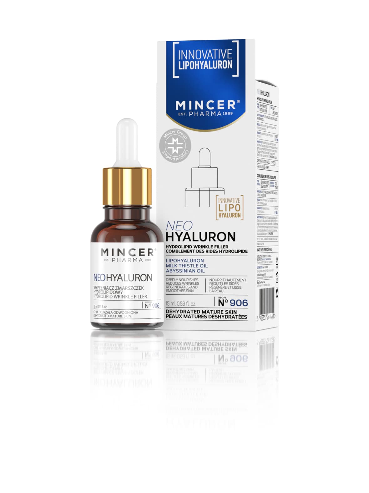 Neohyaluron hydrolipid wrinkle filler -tehotuote juonteille 15ml – Mincer Pharma