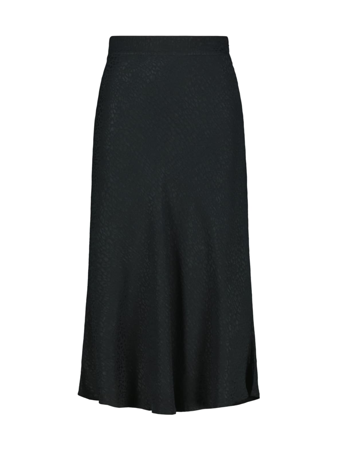 Classic midi skirt, black leo