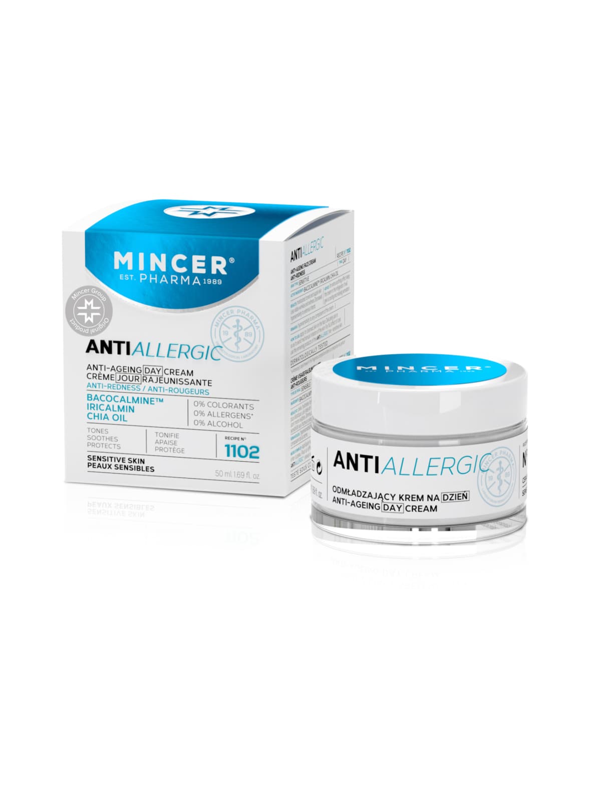 Antiallergic anti-ageing day&night cream -kiinteyttävä 24h hoitovoide 50ml – Mincer Pharma