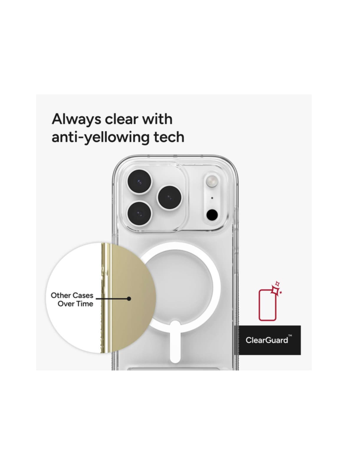 Zagg crystal palace snap ks with camera button iphone 17 pro – Zagg