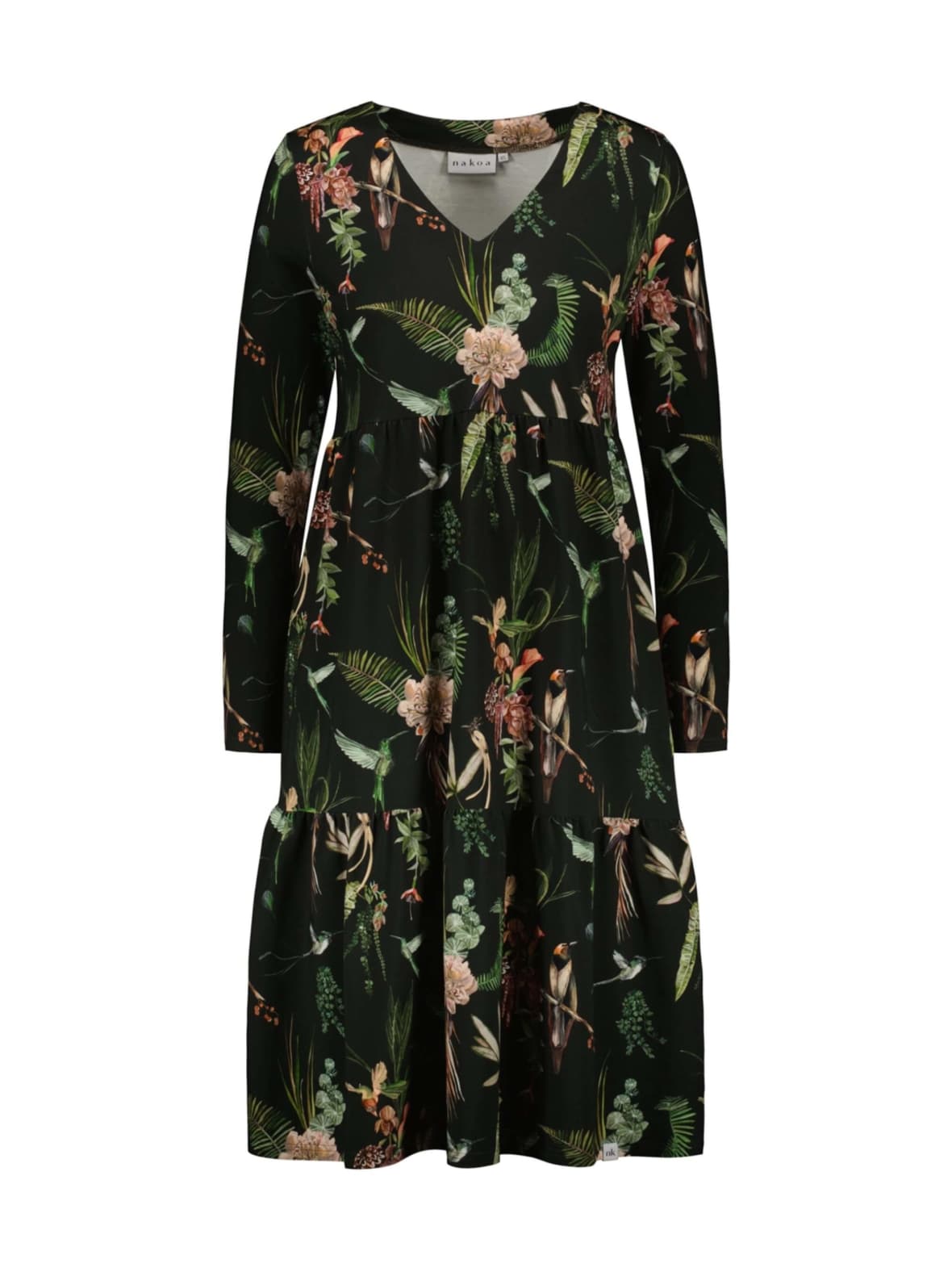 Amélie dress kerrosmekko, mockingbird – Nakoa