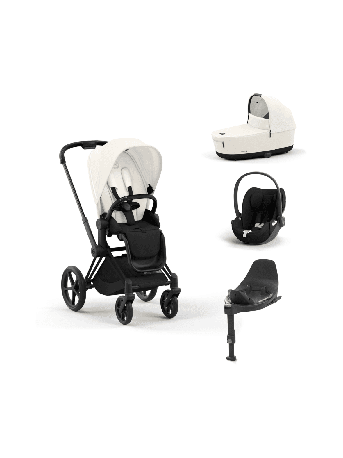 Cybex priam 4 starttipaketti (matte/black)