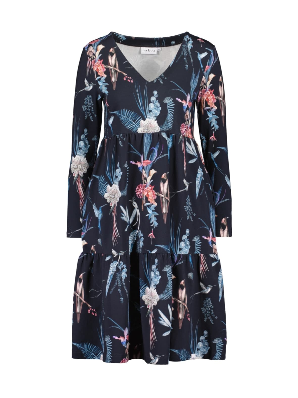 Amélie dress kerrosmekko, bluebird – Nakoa