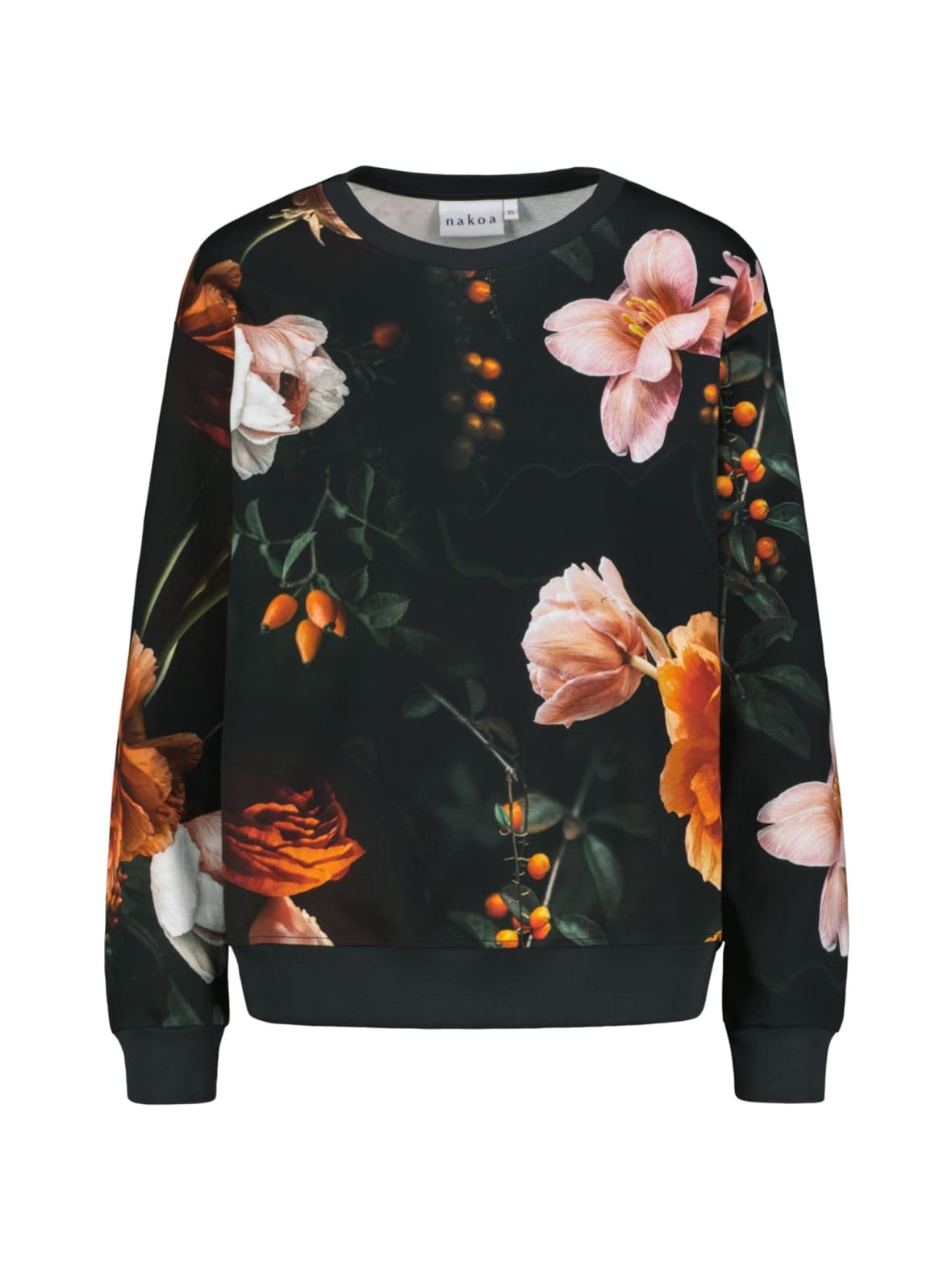 Casual chic print shirt, copper flower – Nakoa