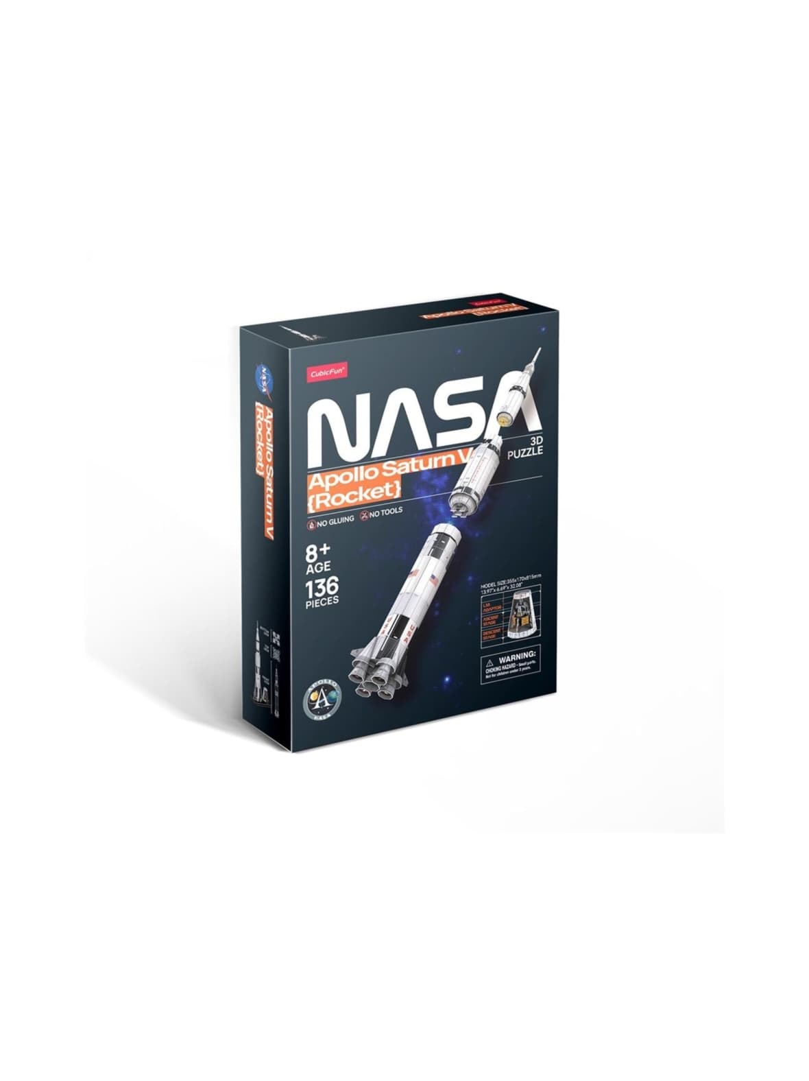 Cubicfun nasa 3d-palapeli apollo saturn v -raketti