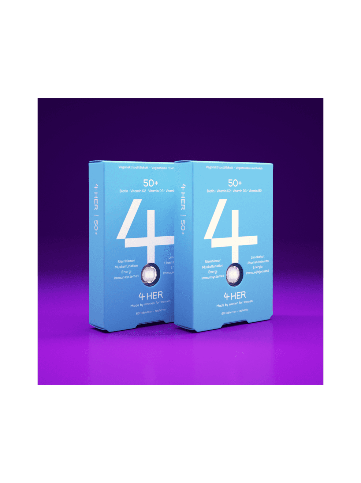 4her 50+ ravintolisä 2 x 60 kpl