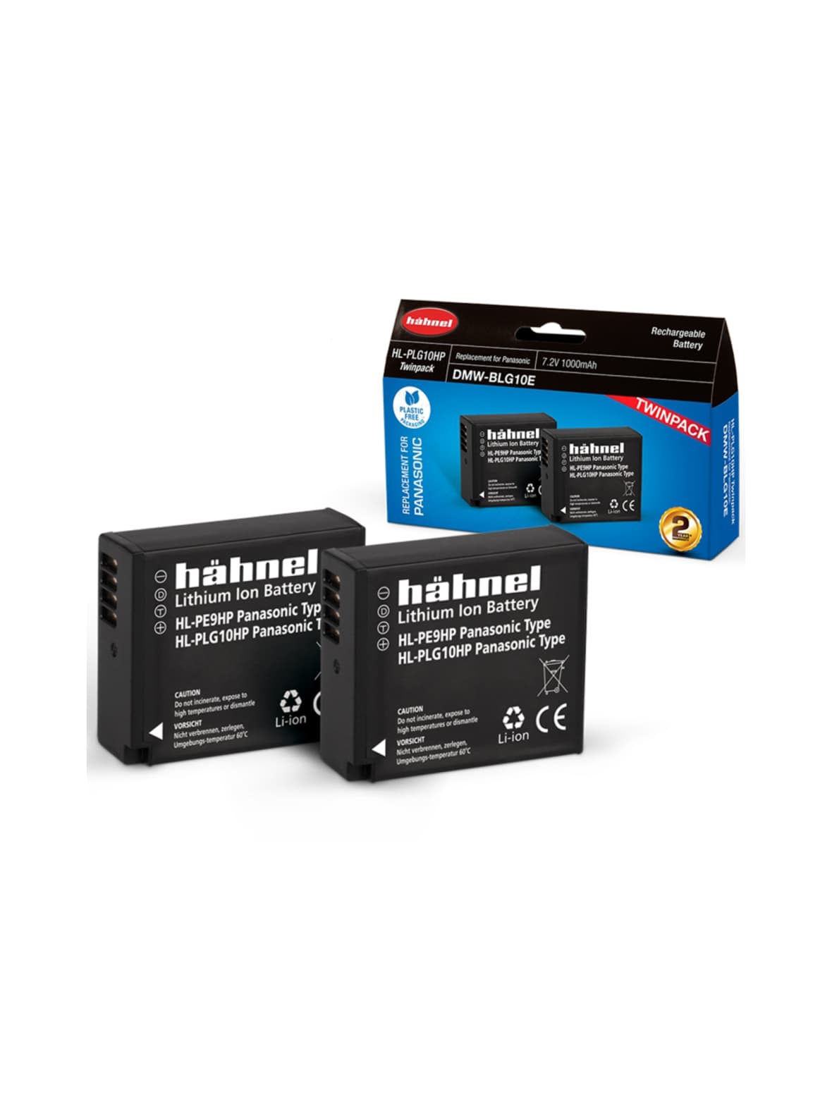 Hähnel hl-plg10hp (panasonic dmw-blg10e) 2kpl akkuja – Hahnel