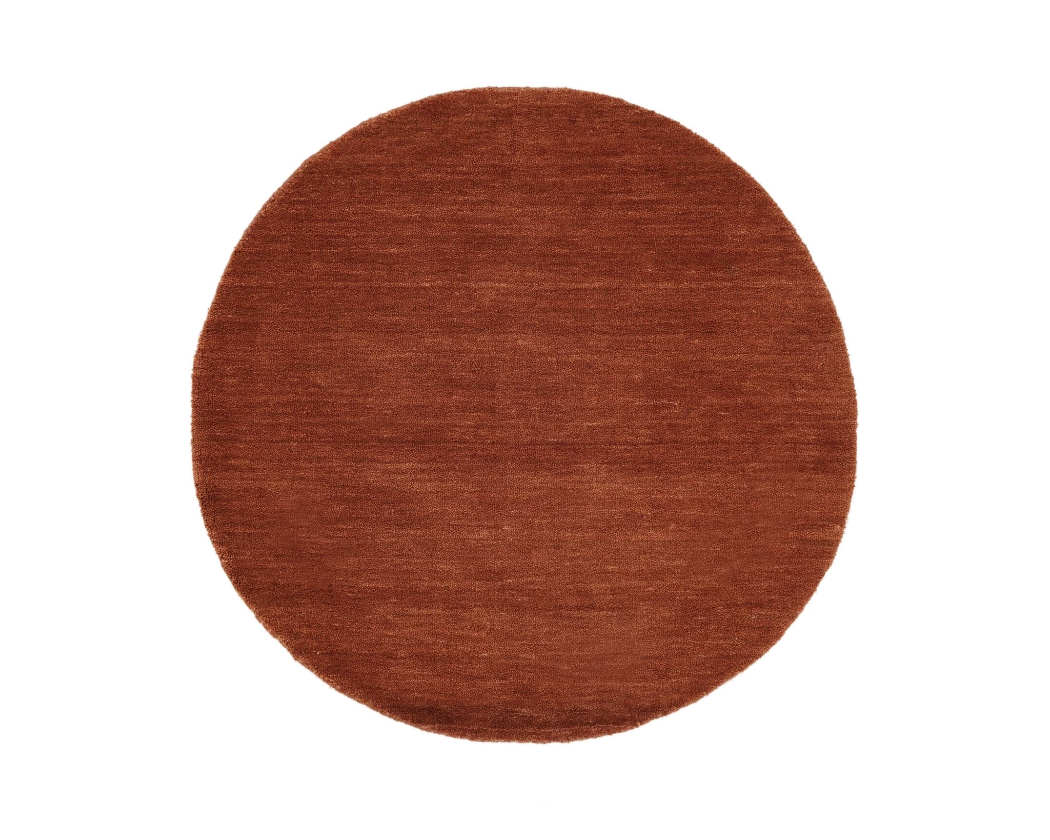Rugvista Premium Handloom pyöreä villamatto ø 200 cm sinapinkeltainen – Rugvista x Mjuk