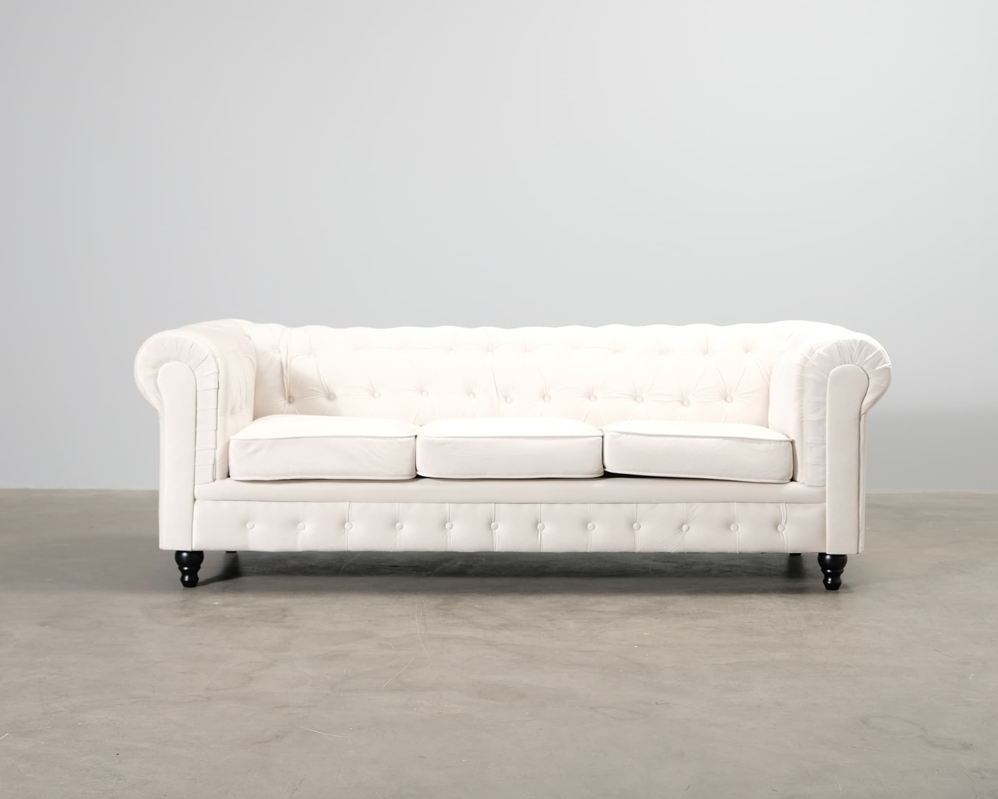 Chesterfield Lyx 3-istuttava sohva vaaleanbeige – Manor House