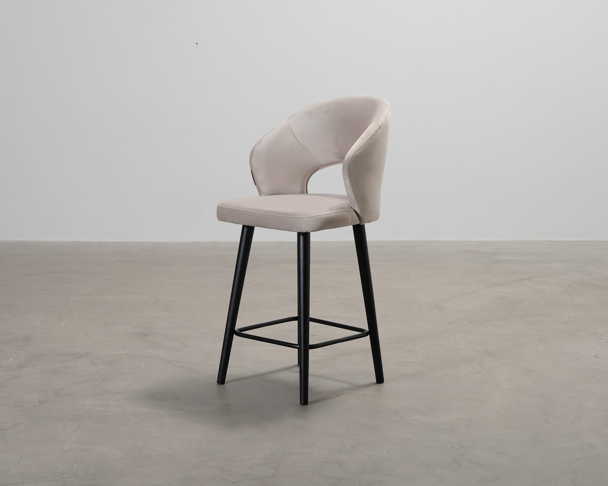 Richmond Interiors Savoy baarituoli harmaanbeige
