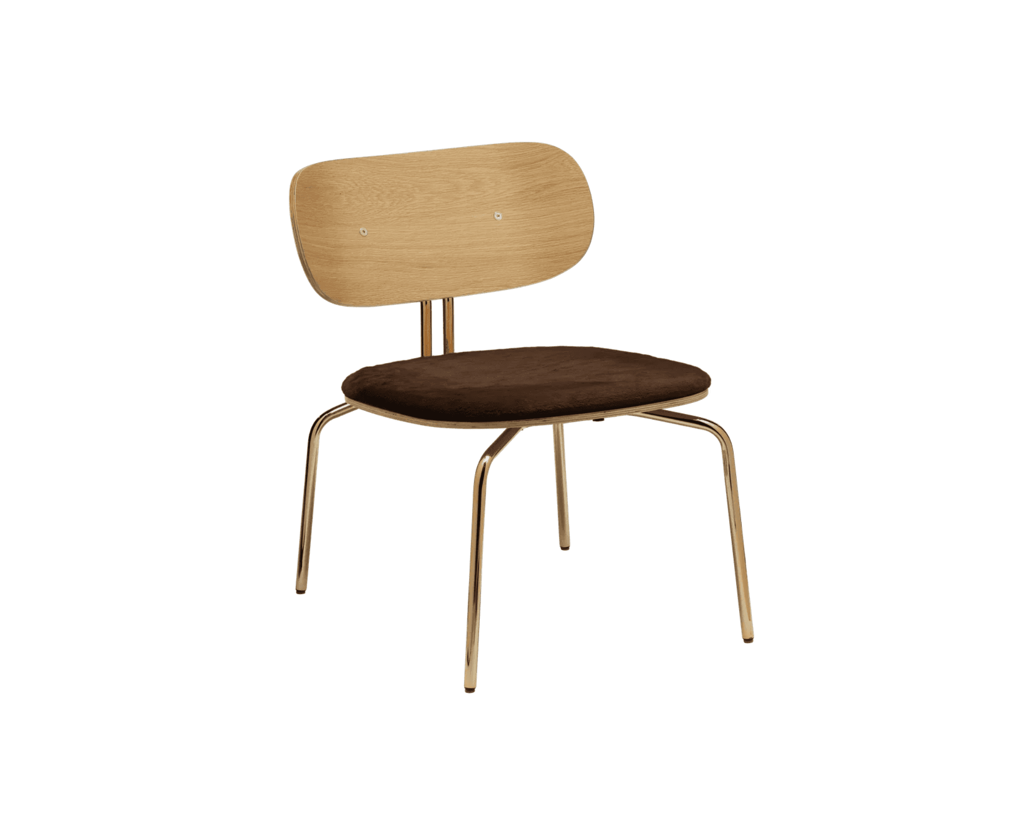 Umage Curious Lounge nojatuoli messinki / Teddy Brown