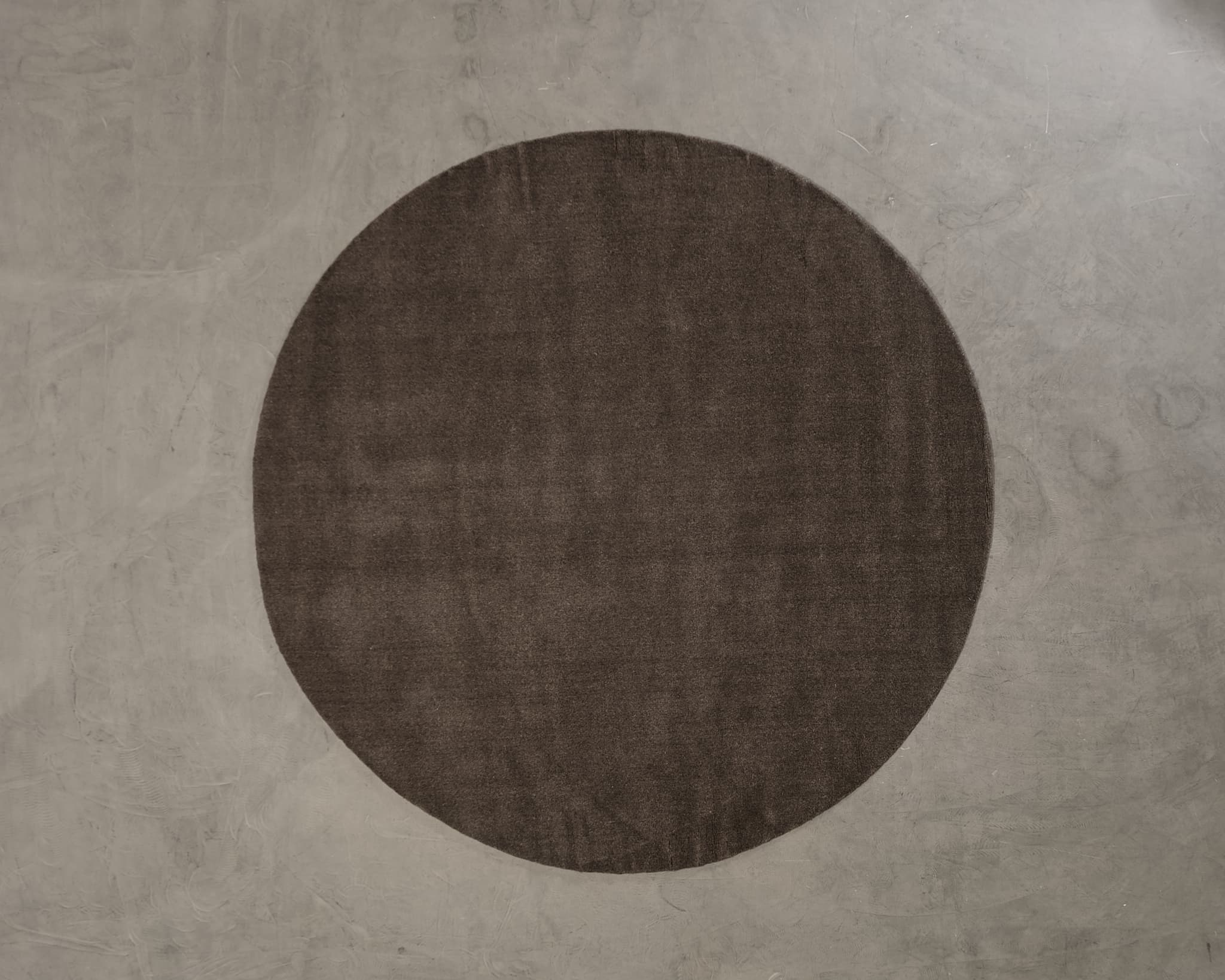 Woven Works Canvas villamatto ø 250 cm ruskea – Woven Works