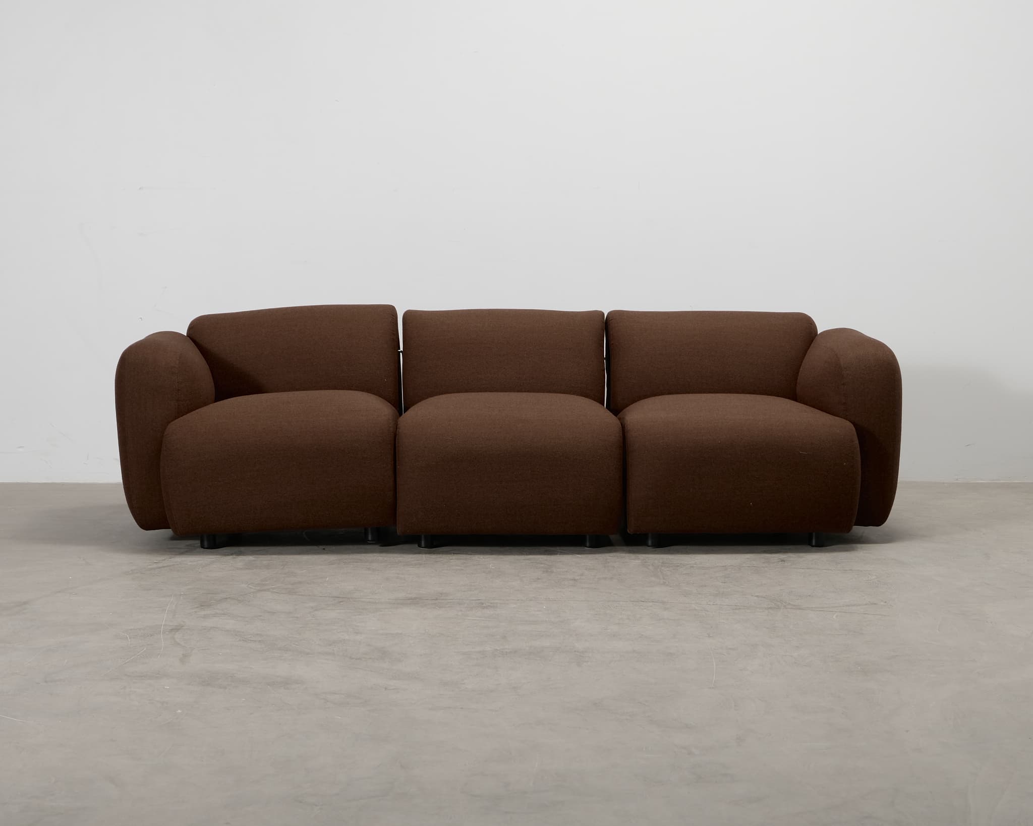 Normann Copenhagen Swell 3-istuttava sohva ruskea