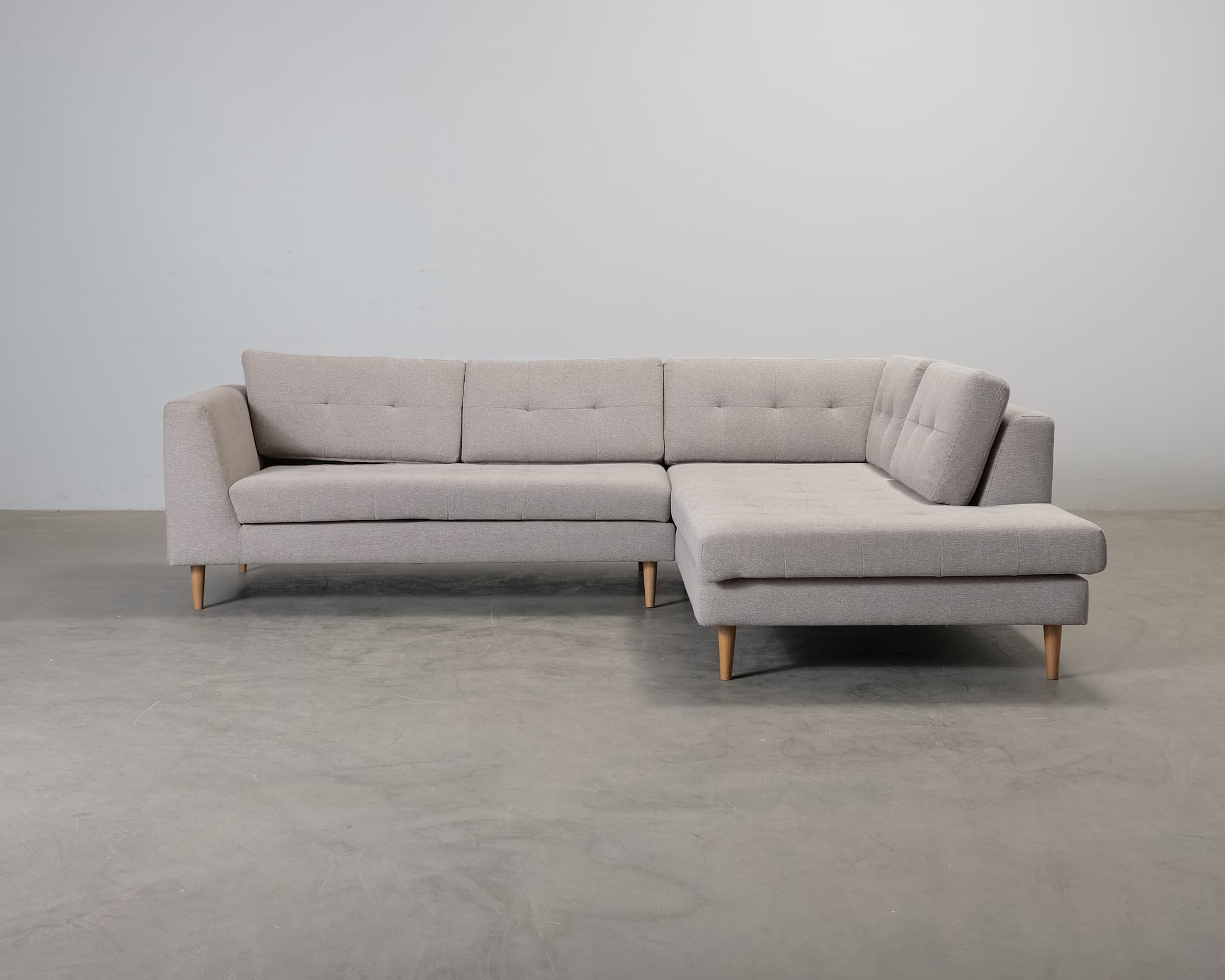 Sofacompany Nelson 3-istuttava avokulmasohva harmaanbeige – Sofacompany