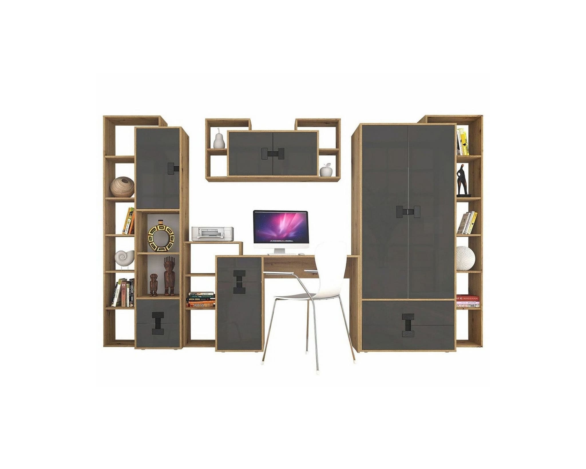 Castlebay makuuhuoneen huonekalusetti harmaa