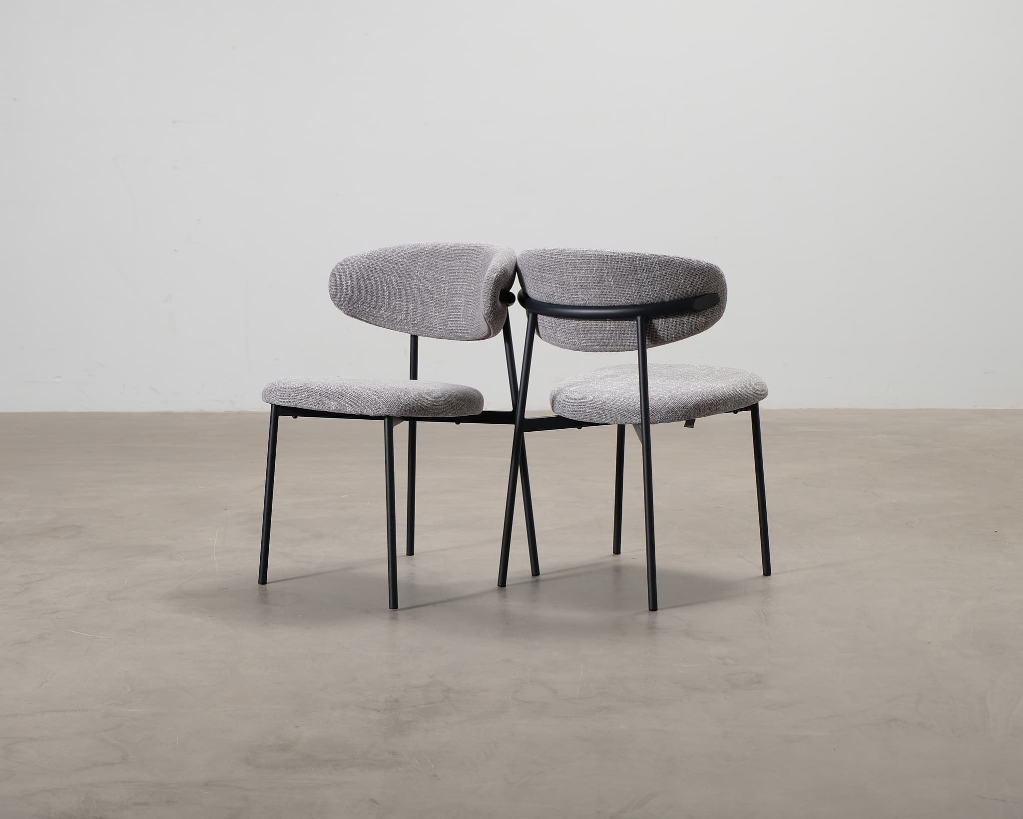 Micadoni Sander ruokapöydän tuoli harmaa, 2kpl setti