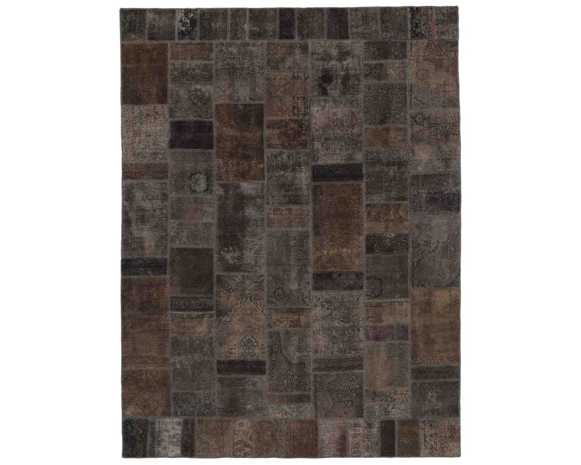 Vintage Patchwork itämainen matto 254 x 354 cm – Rezas