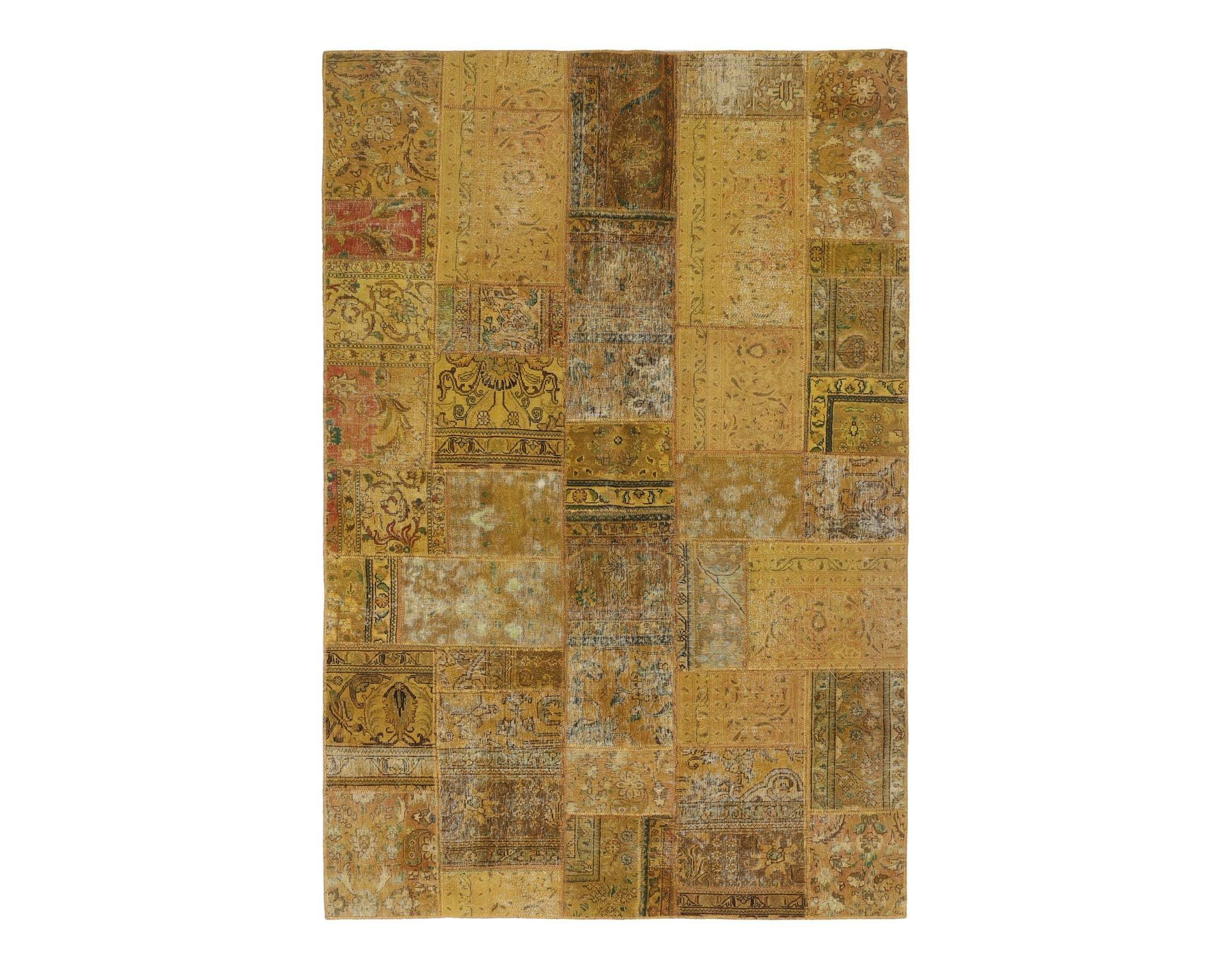Vintage Patchwork itämainen matto 198 x 300 cm – Rezas