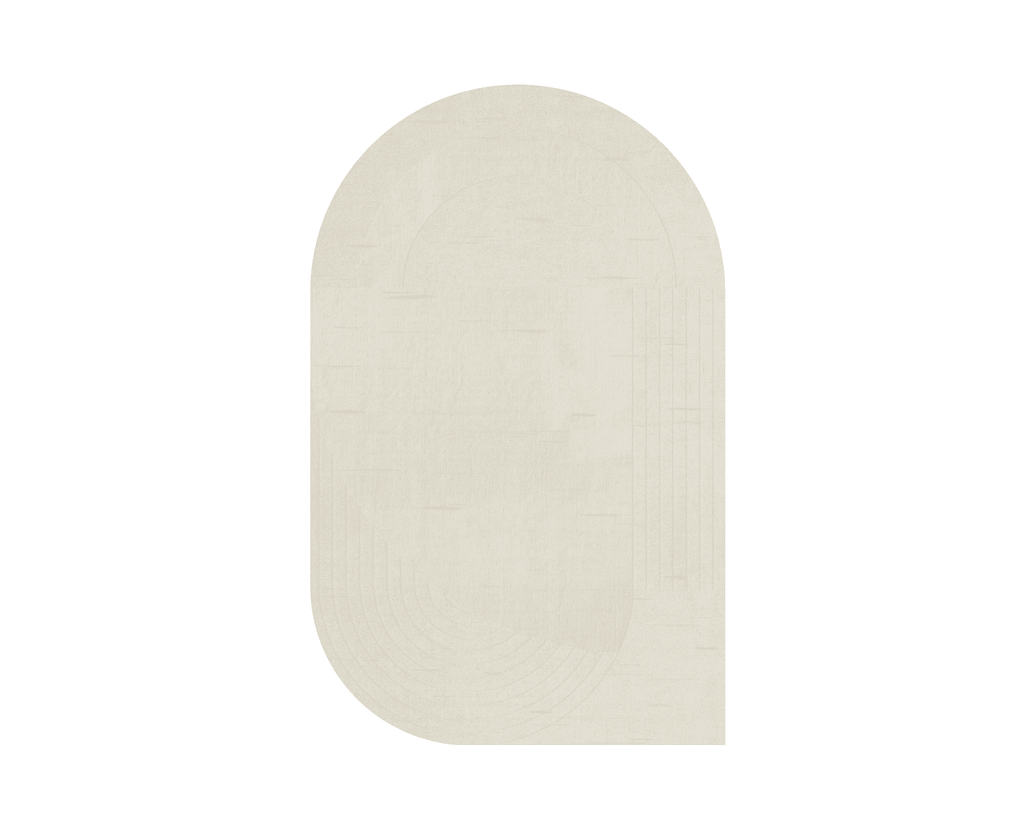 Layered Circular villamatto 180 x 270 cm Bone White – Layered