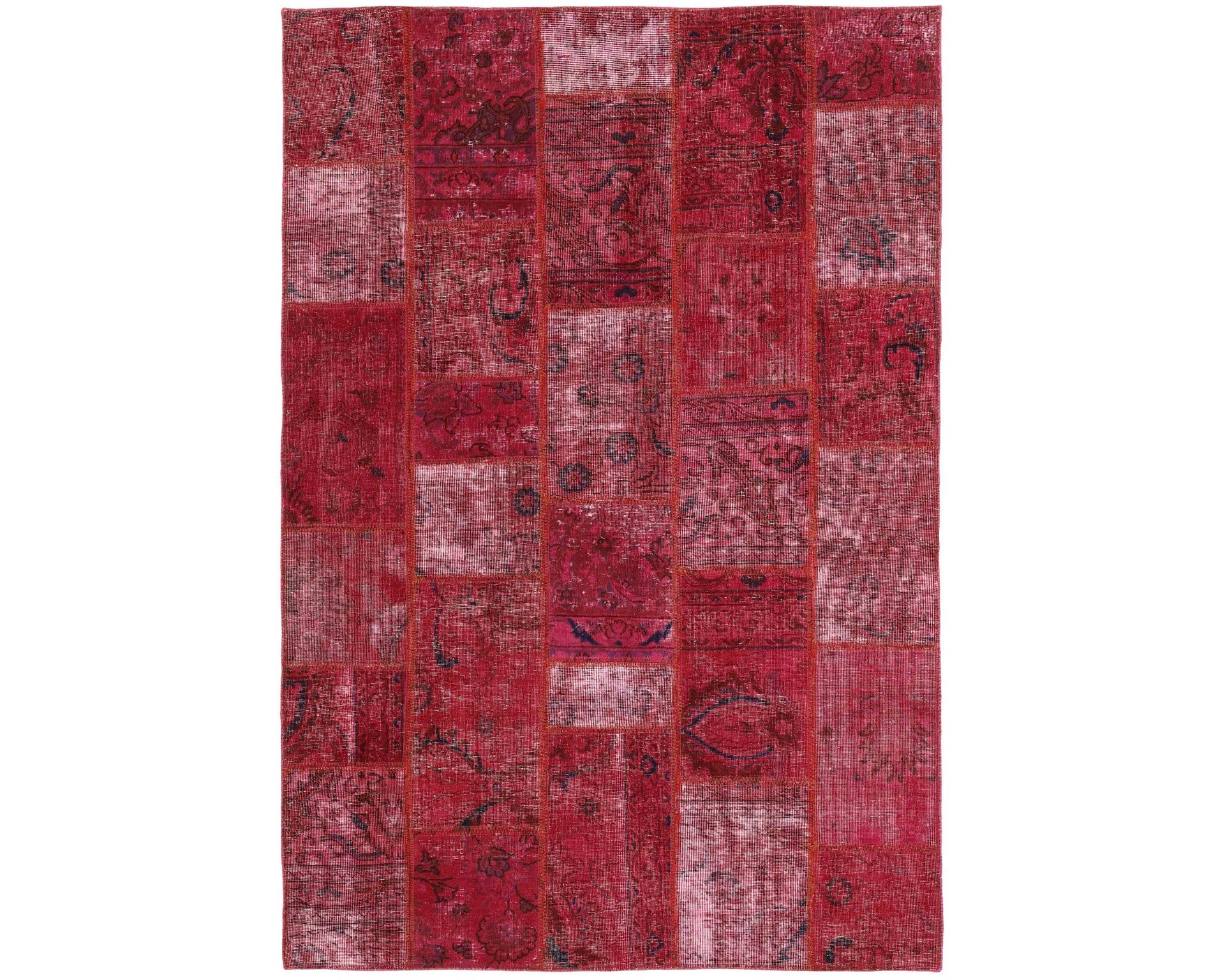 Vintage Patchwork itämainen matto 139 x 203 cm – Rezas